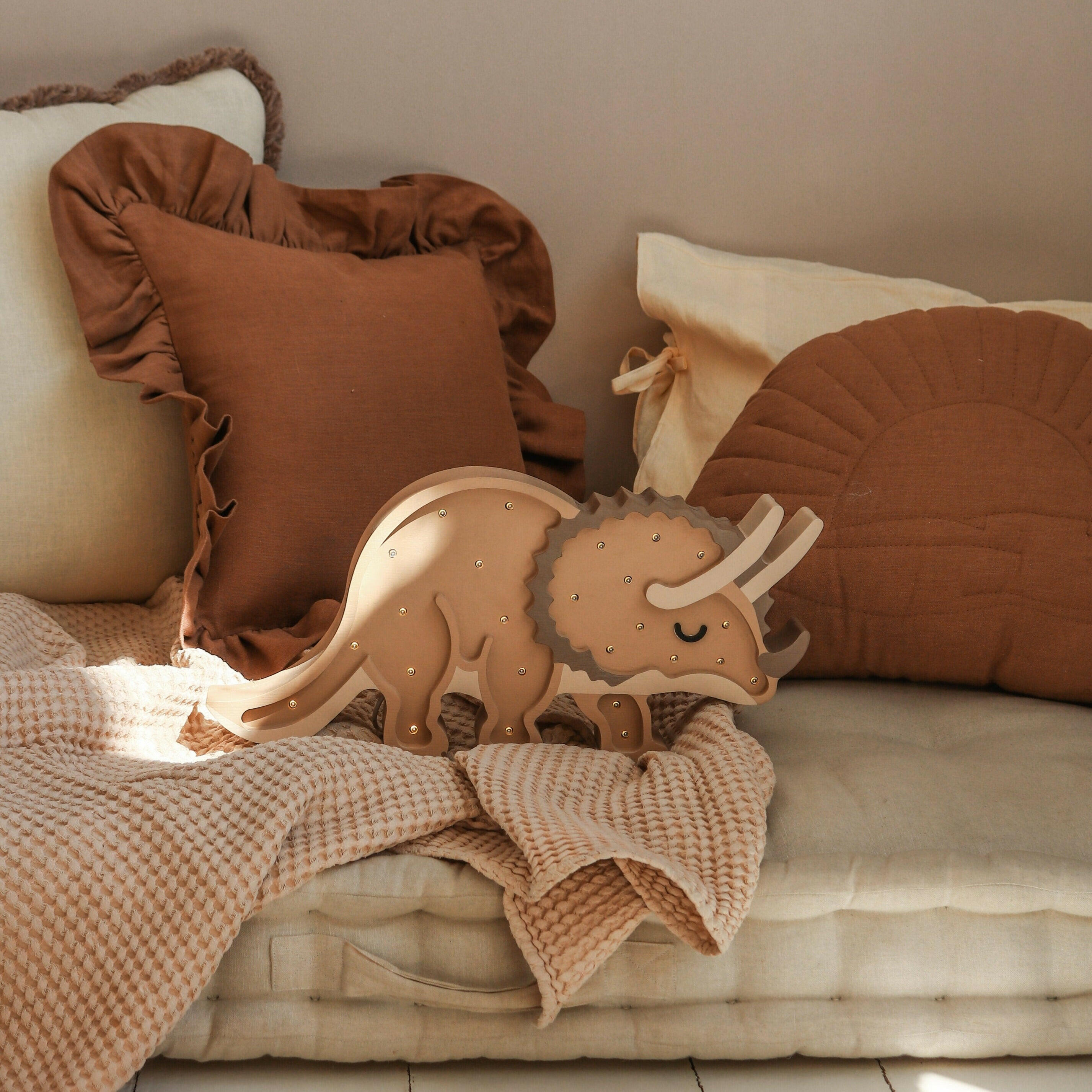 Little Lights Triceratops Dinosaur Lamp Little Lights US