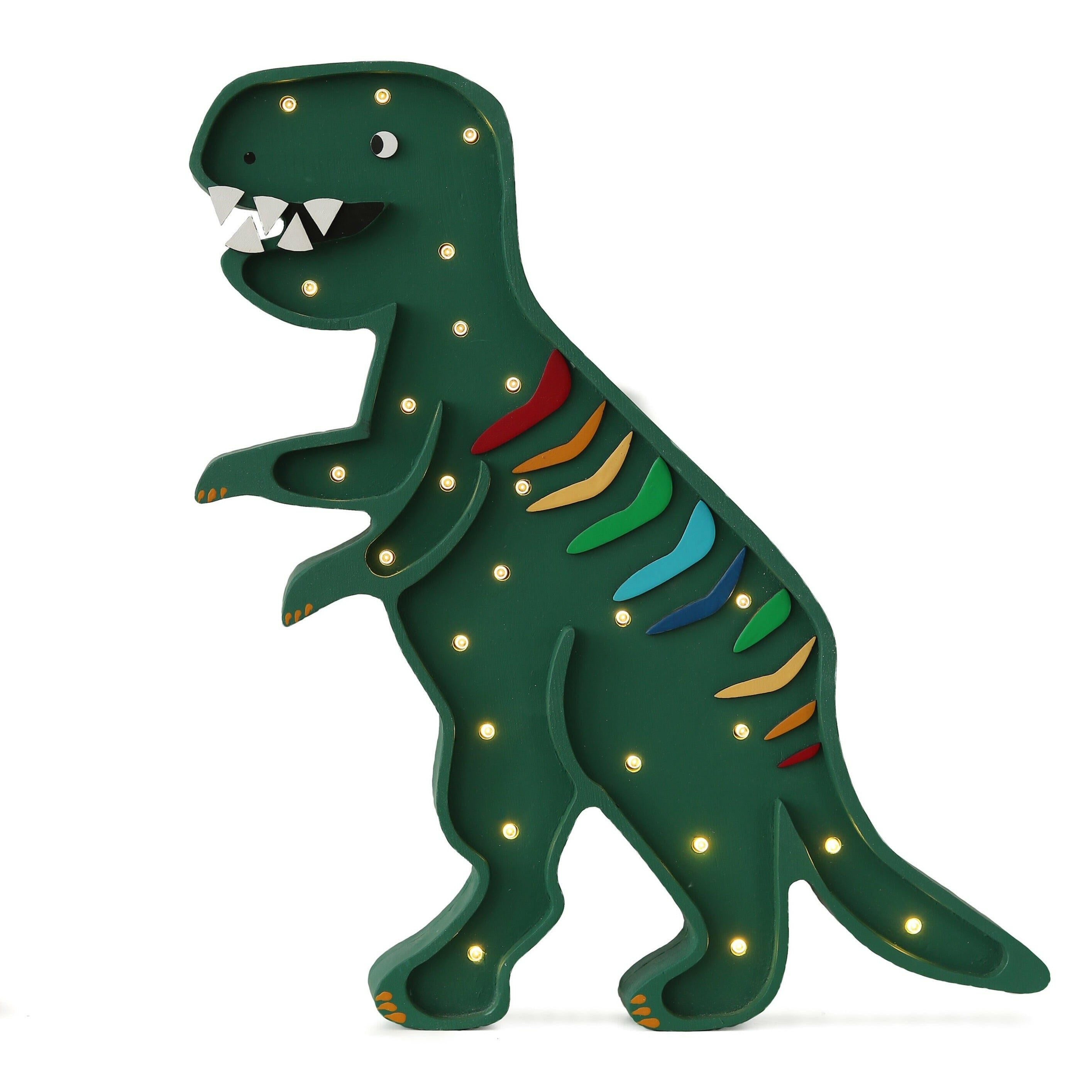Little Lights T Rex Lamp Little Lights US Rainbow Green
