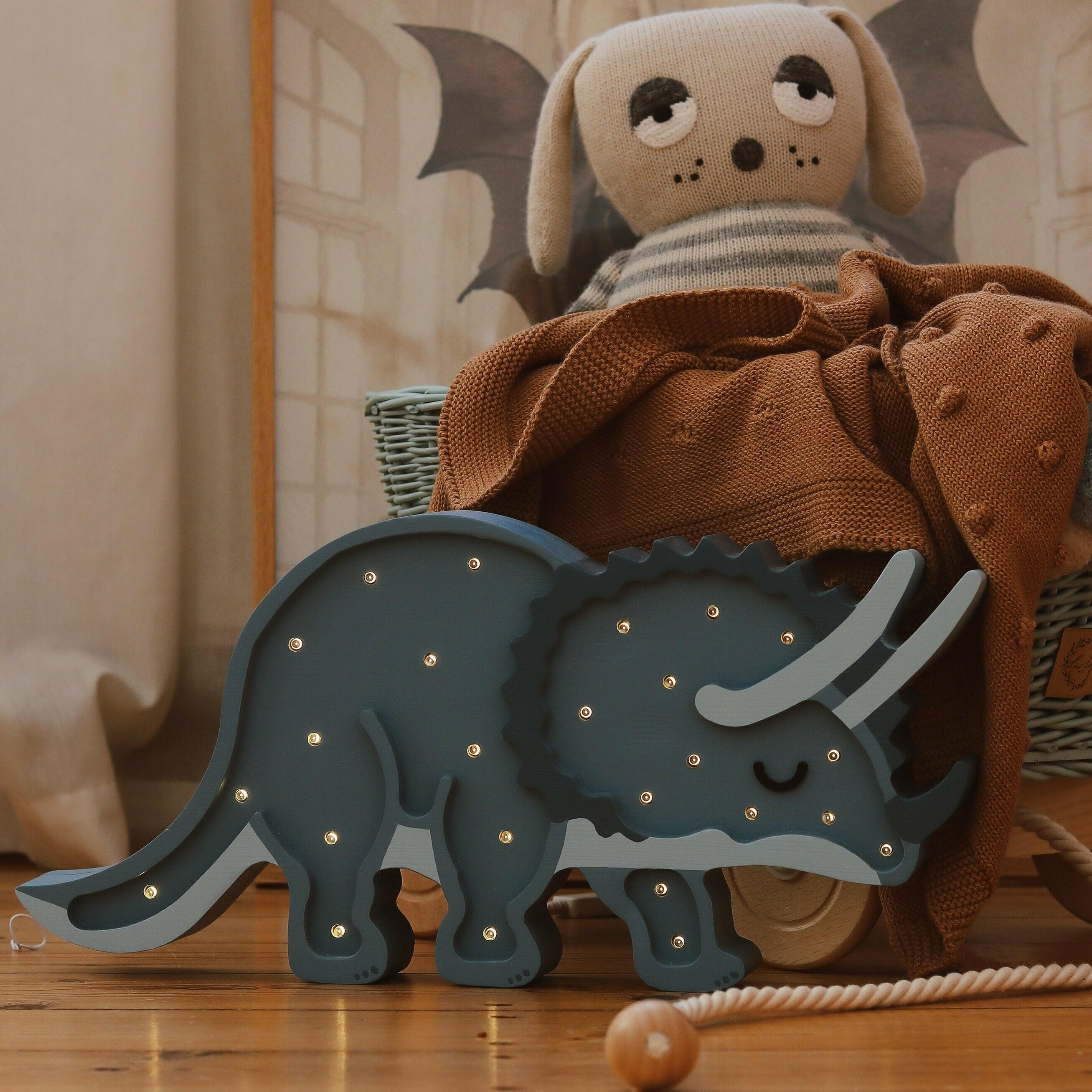 Little Lights Triceratops Dinosaur Lamp Little Lights US