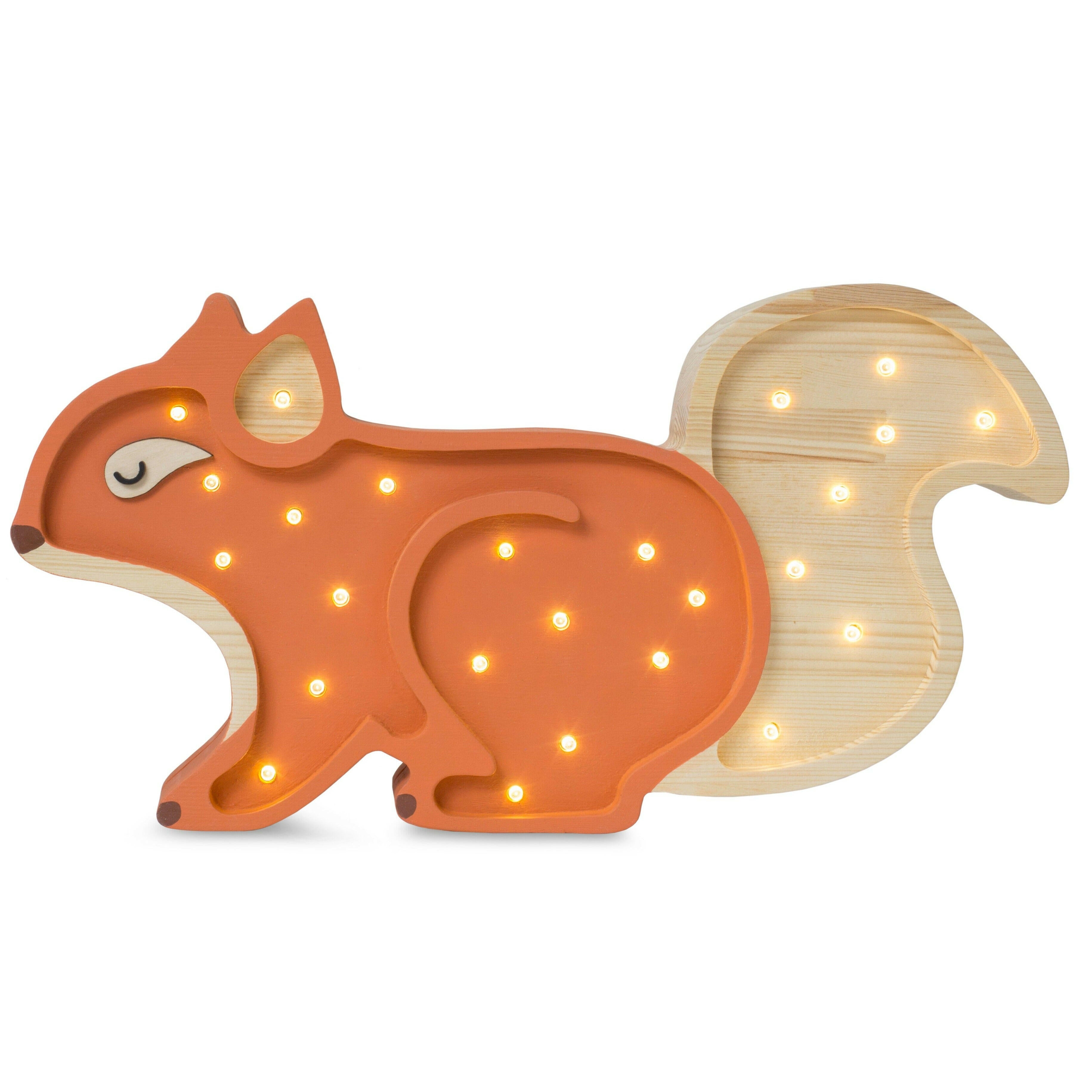 Little Lights Squirrel Lamp Little Lights US Ginger Wood
