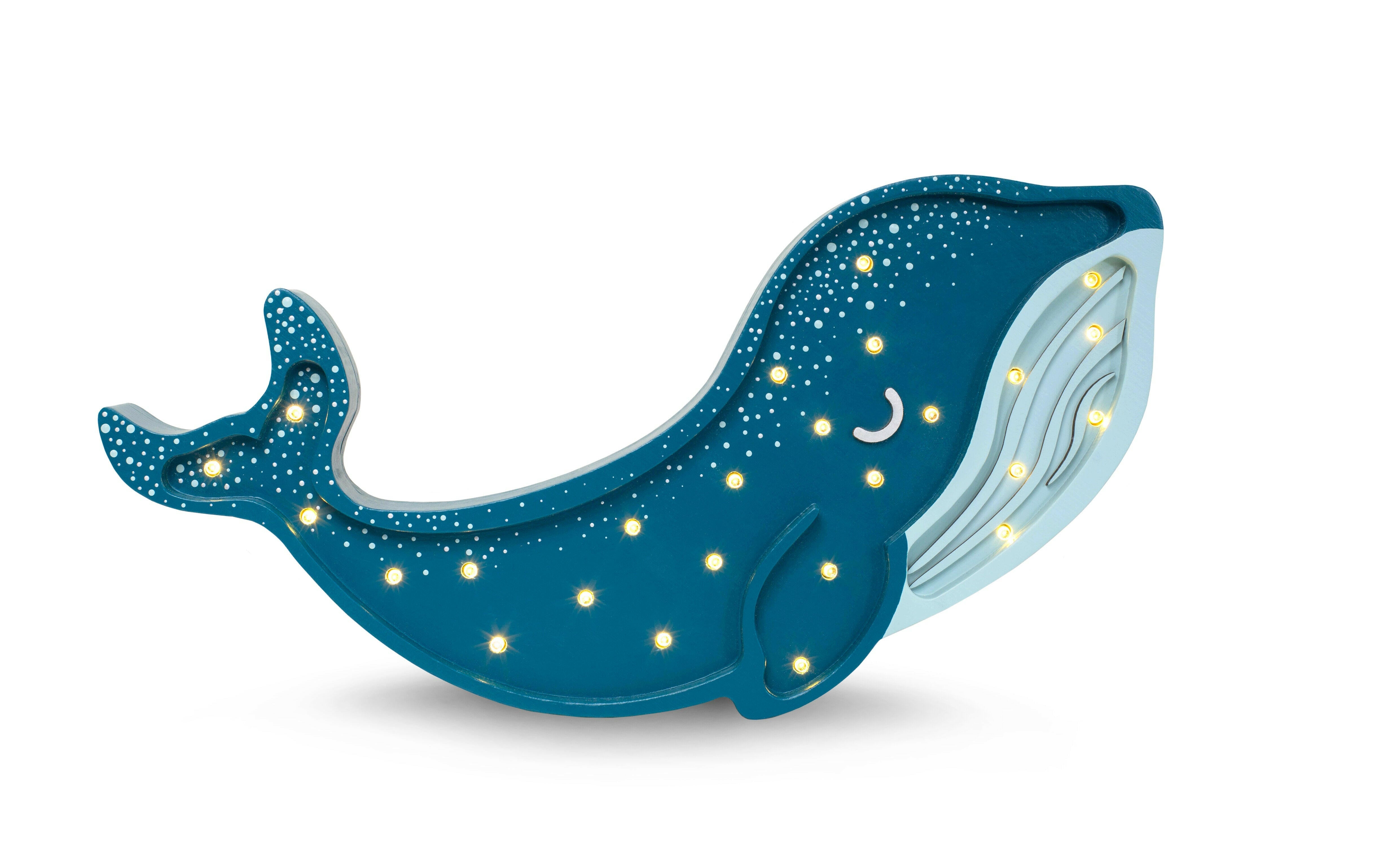 Little Lights Whale Lamp Little Lights US Galaxy Teal