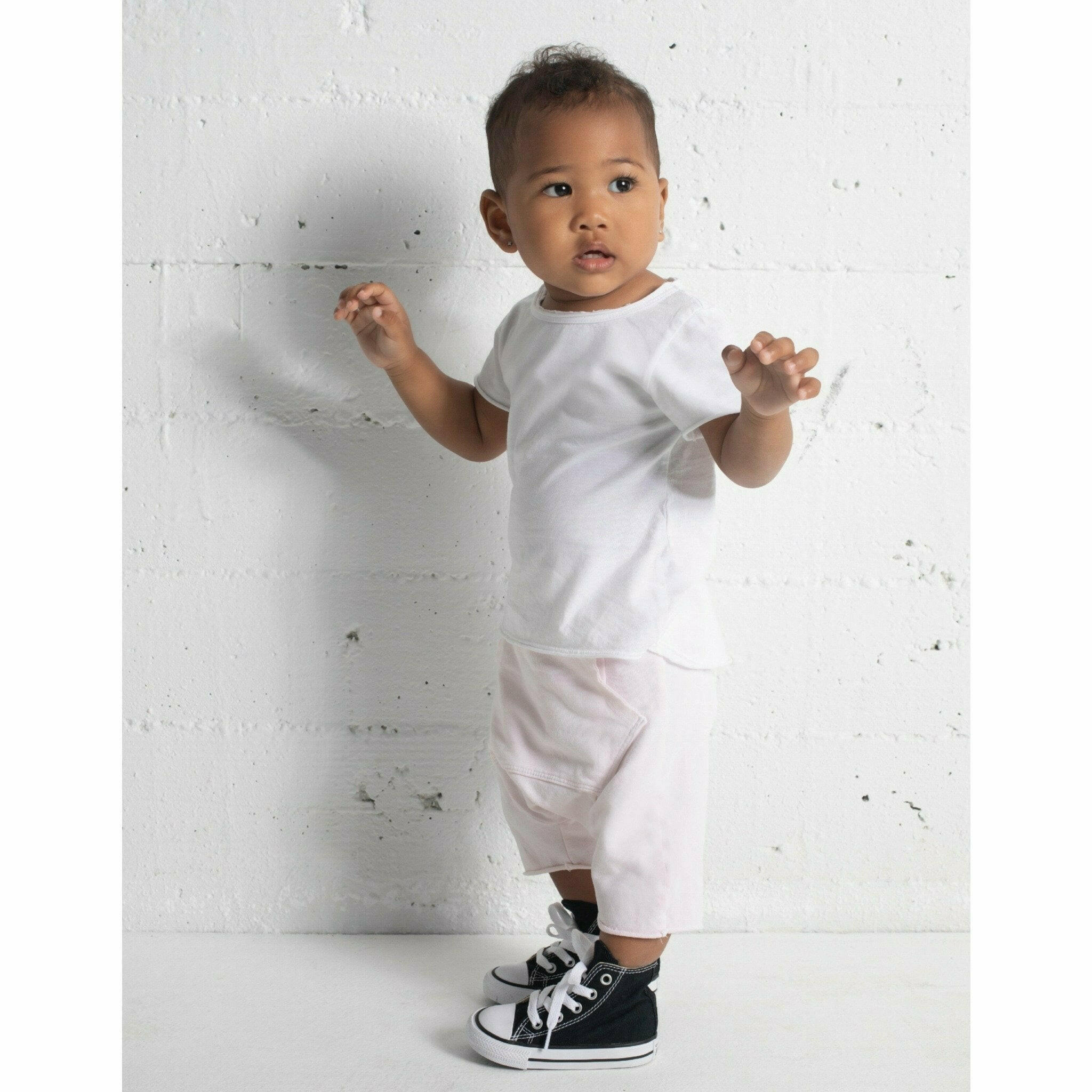Asher Baby Tee Black Tees Be Mi Los Angeles