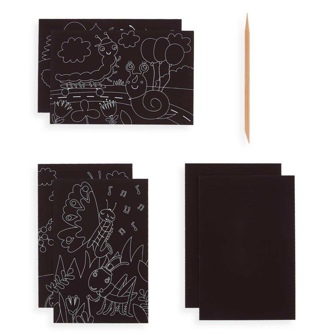 Scratch & Scribble Art Kit: Bug Buddies - 7 PC Set Art Supplies OOLY - Art & School Supplies
