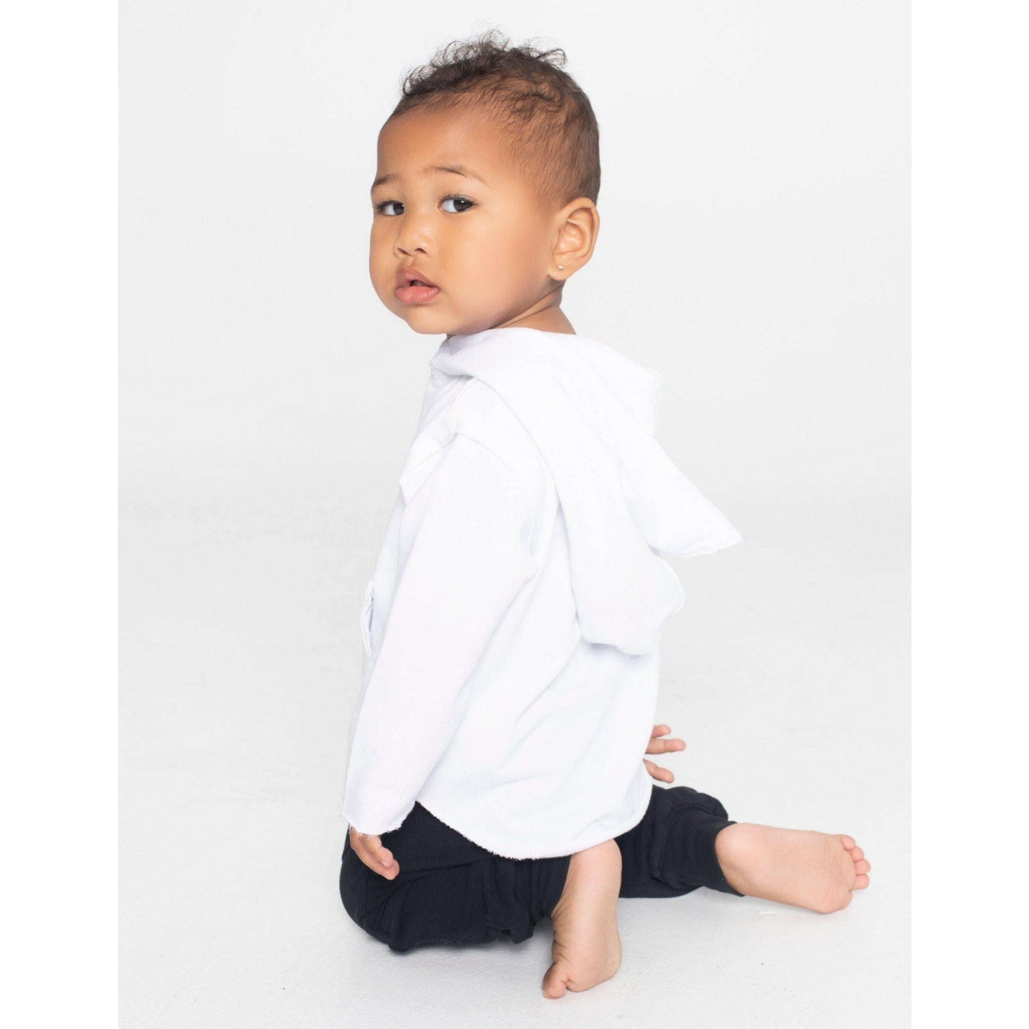 Organic Baby Benji Hoodie White Sweatshirts Be Mi Los Angeles