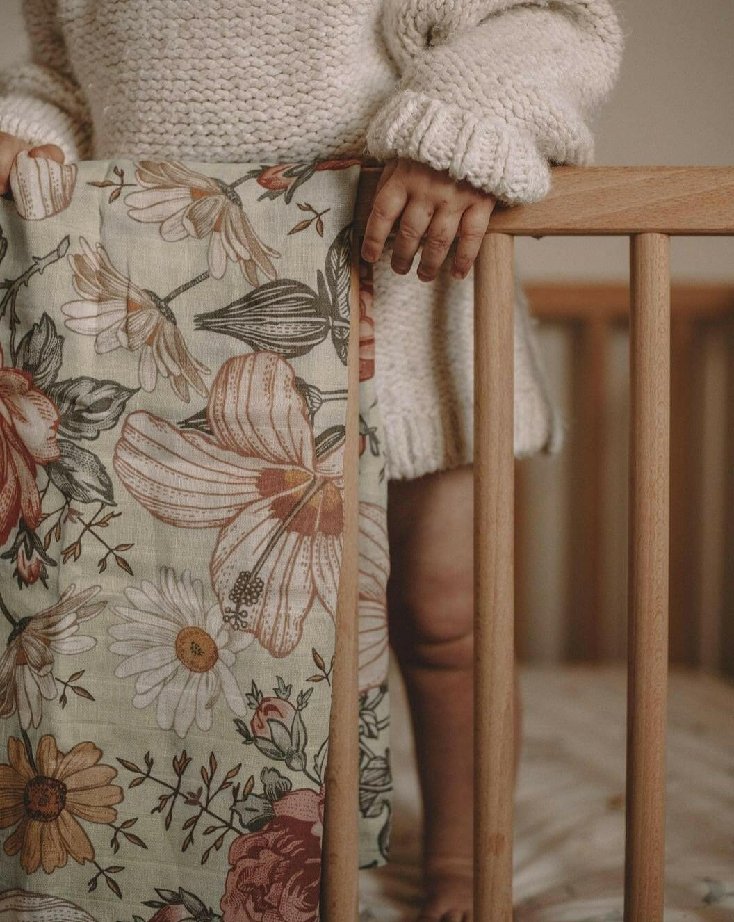 Muslin Swaddle Baby Blanket – Sea Foam Swaddle Mini Scout, LLC