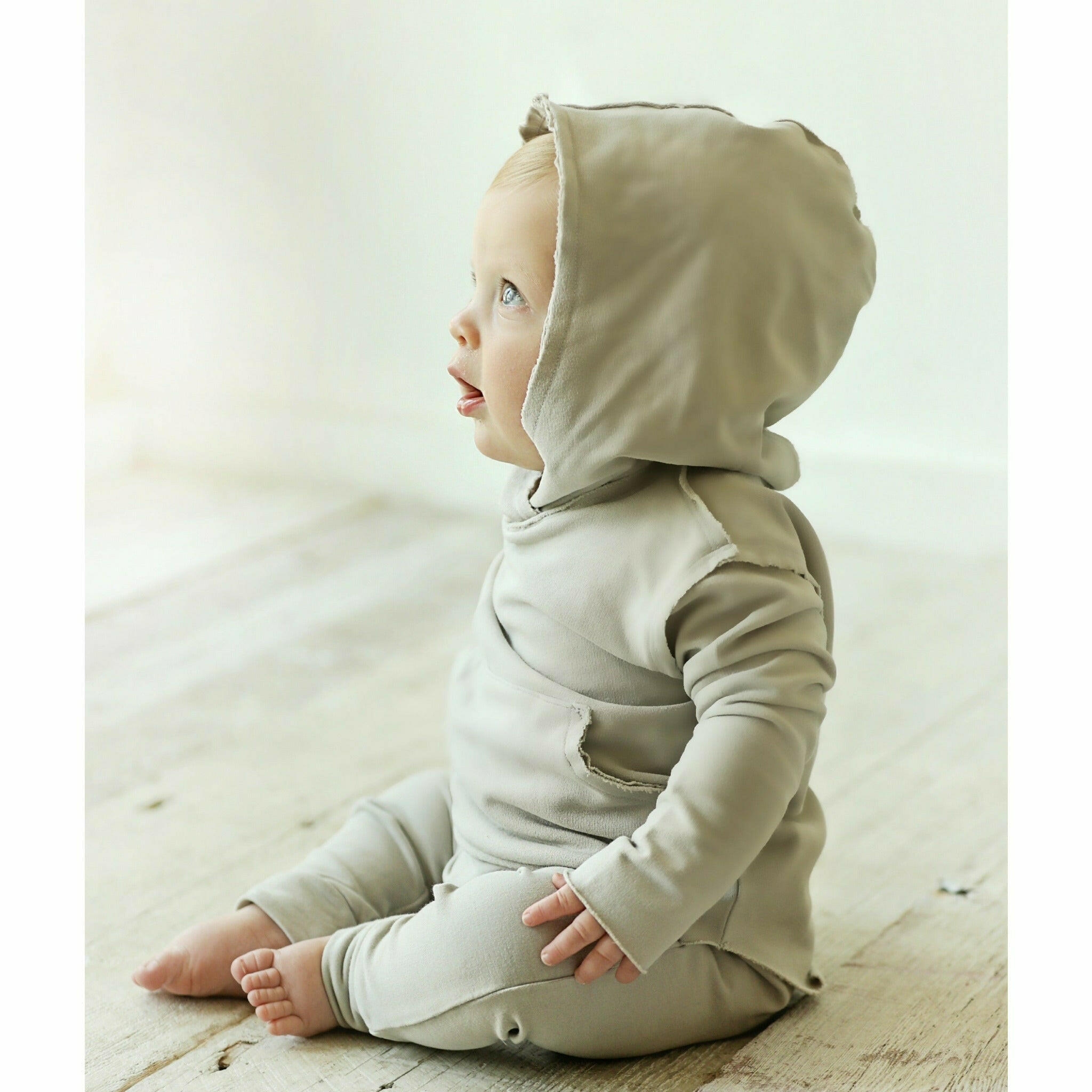Organic Baby Benji Hoodie Stone Hoodie Be Mi Los Angeles