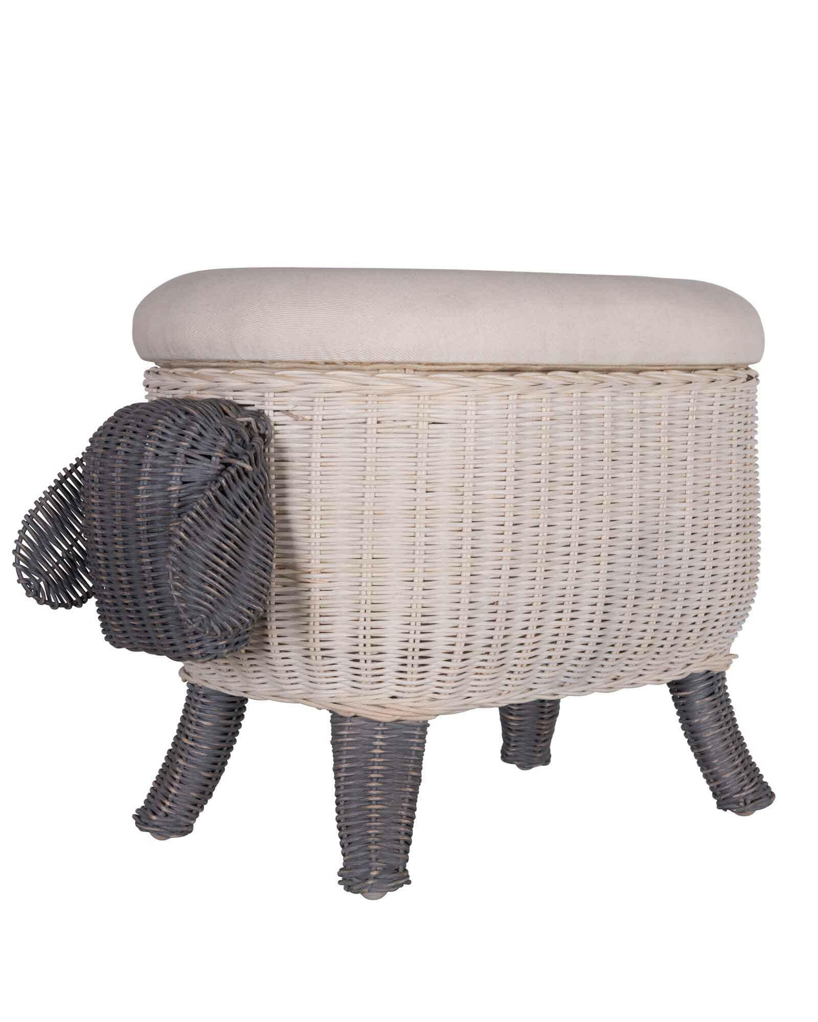 Rattan Stool - Sheep Children's Furniture Bloomingville Mini