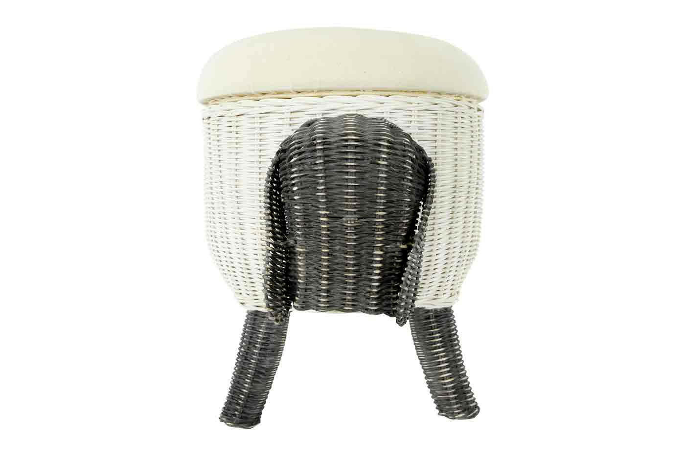 Rattan Stool - Sheep Children's Furniture Bloomingville Mini