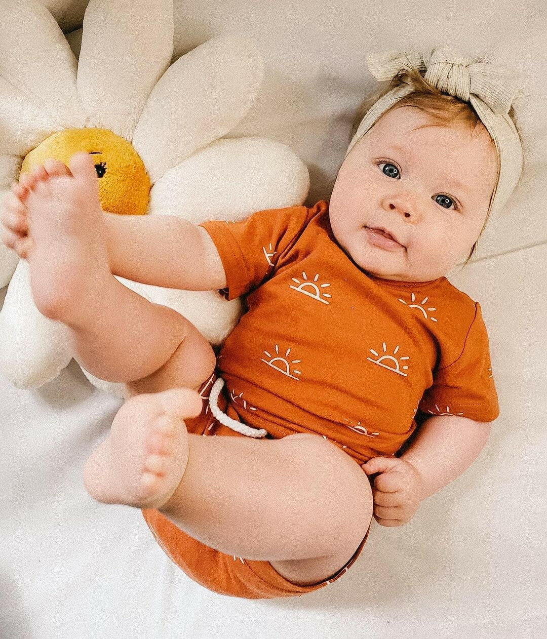 Sunrise Two-Piece Shortie Set Baby Clothing Tiny Trendsetter Inc.