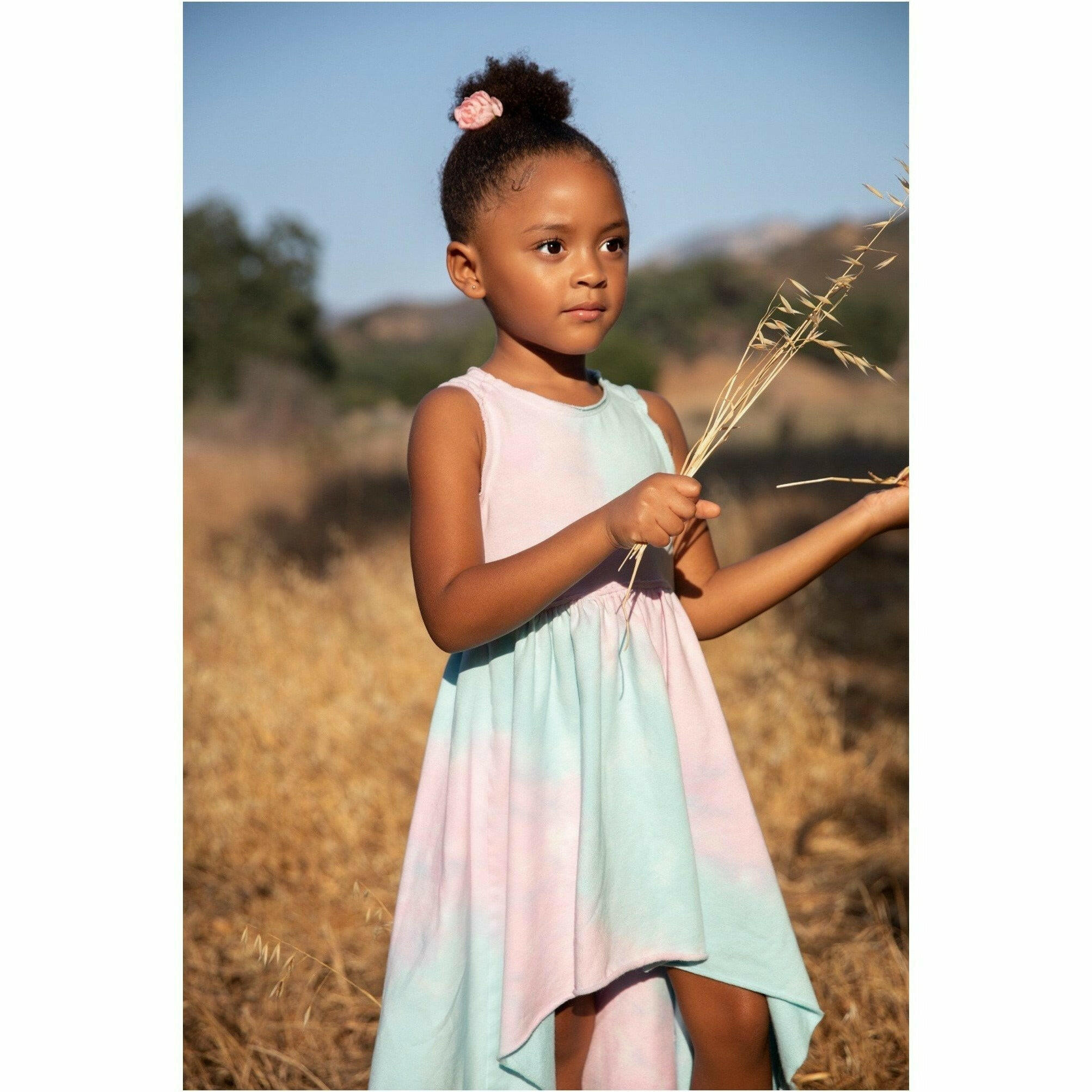 Organic Giselle Dress Cotton Candy Tie Dye Dresses Be Mi Los Angeles