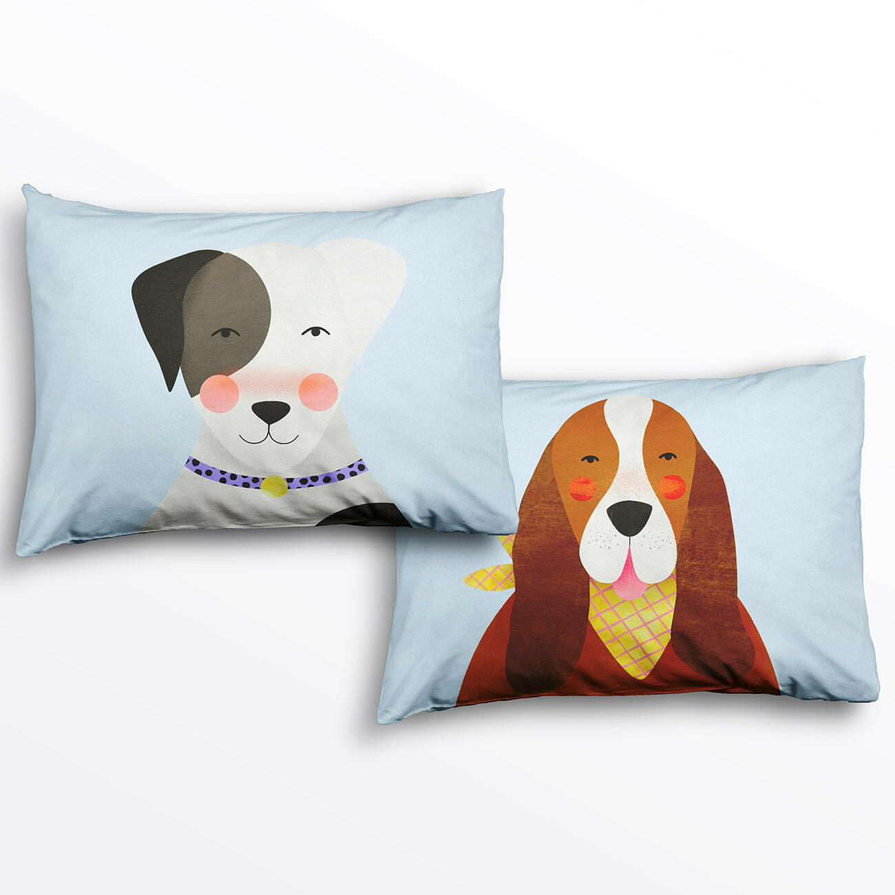 2-pack Dog Print Standard Size Pillowcases Pillowcase Rookie Humans