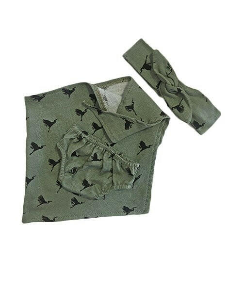 3-piece Stork Pareo Set Doll Clothing Minikane