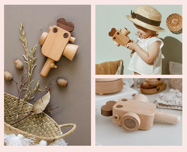 Super 8 Camera Wooden Toy Wooden Toys Father's Factory