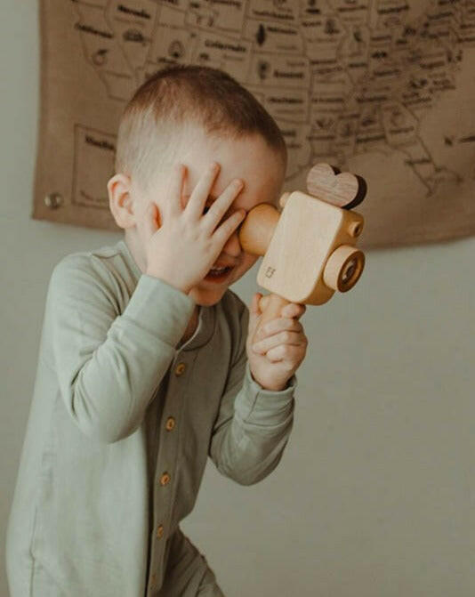 Super 8 Camera Wooden Toy Wooden Toys Father's Factory