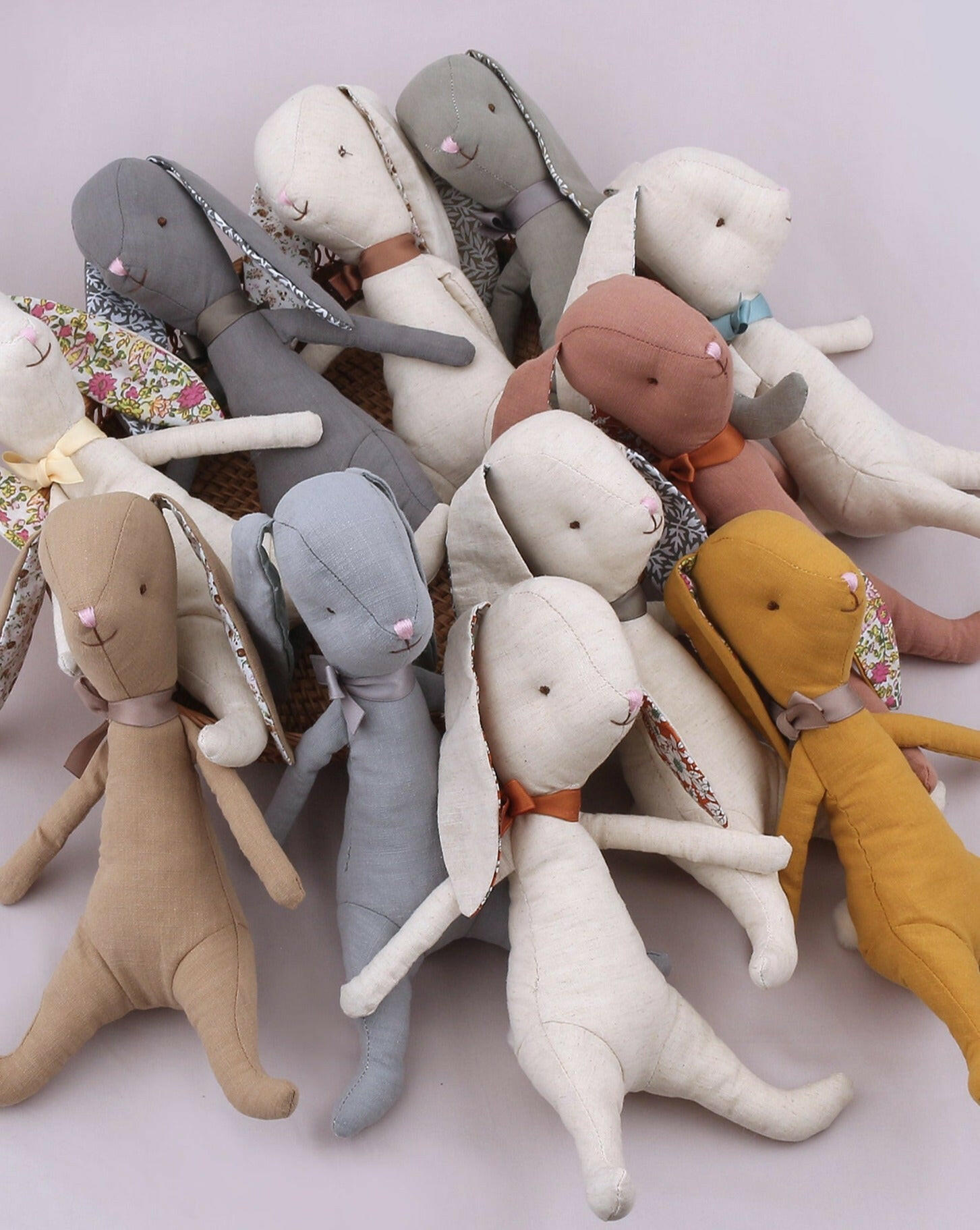 Organic Cotton Linen Bunny Rabbit Stuffies Little Wonder & Co.