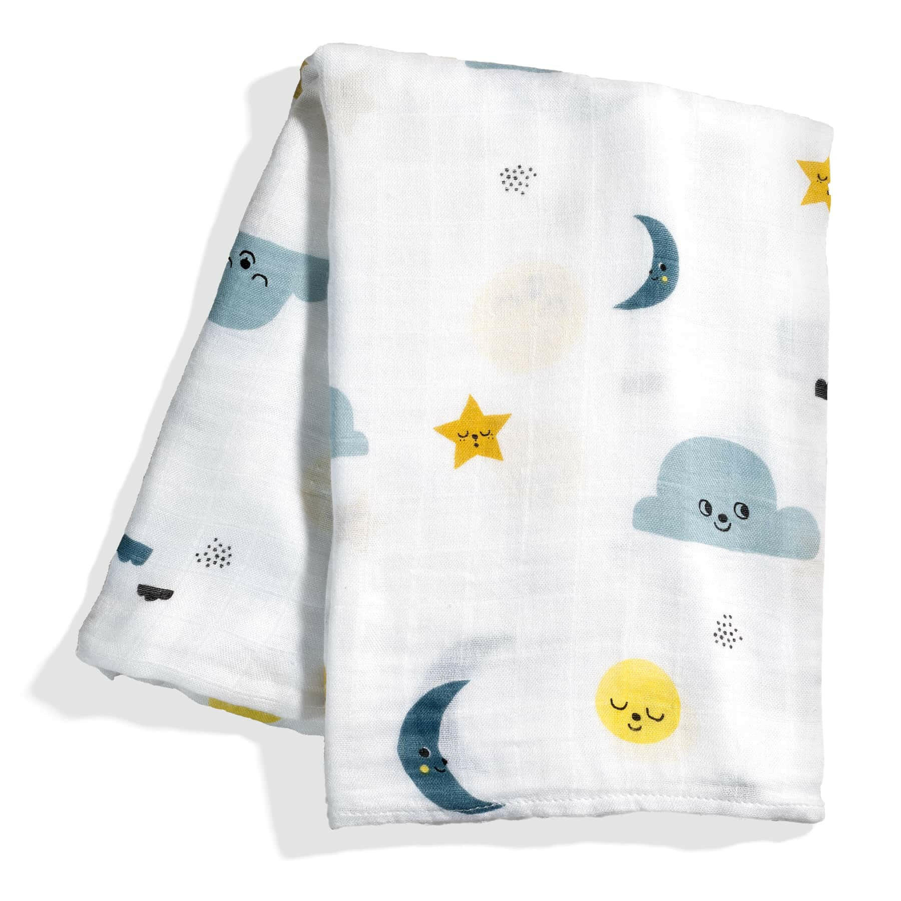 Moon and stars bamboo swaddle Swaddle Rookie Humans