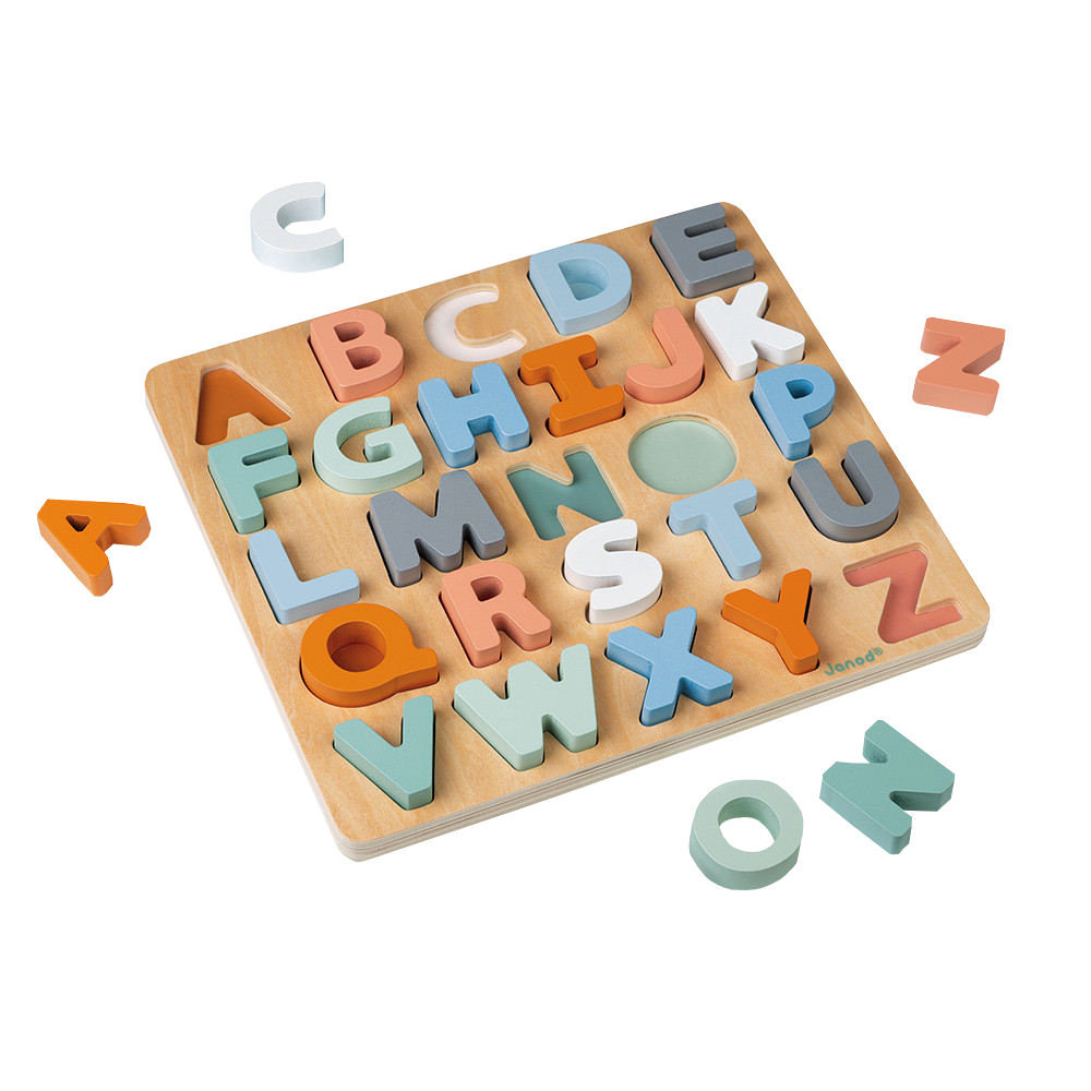 Sweet Cocoon Alphabet Puzzle Educational Toys Janod