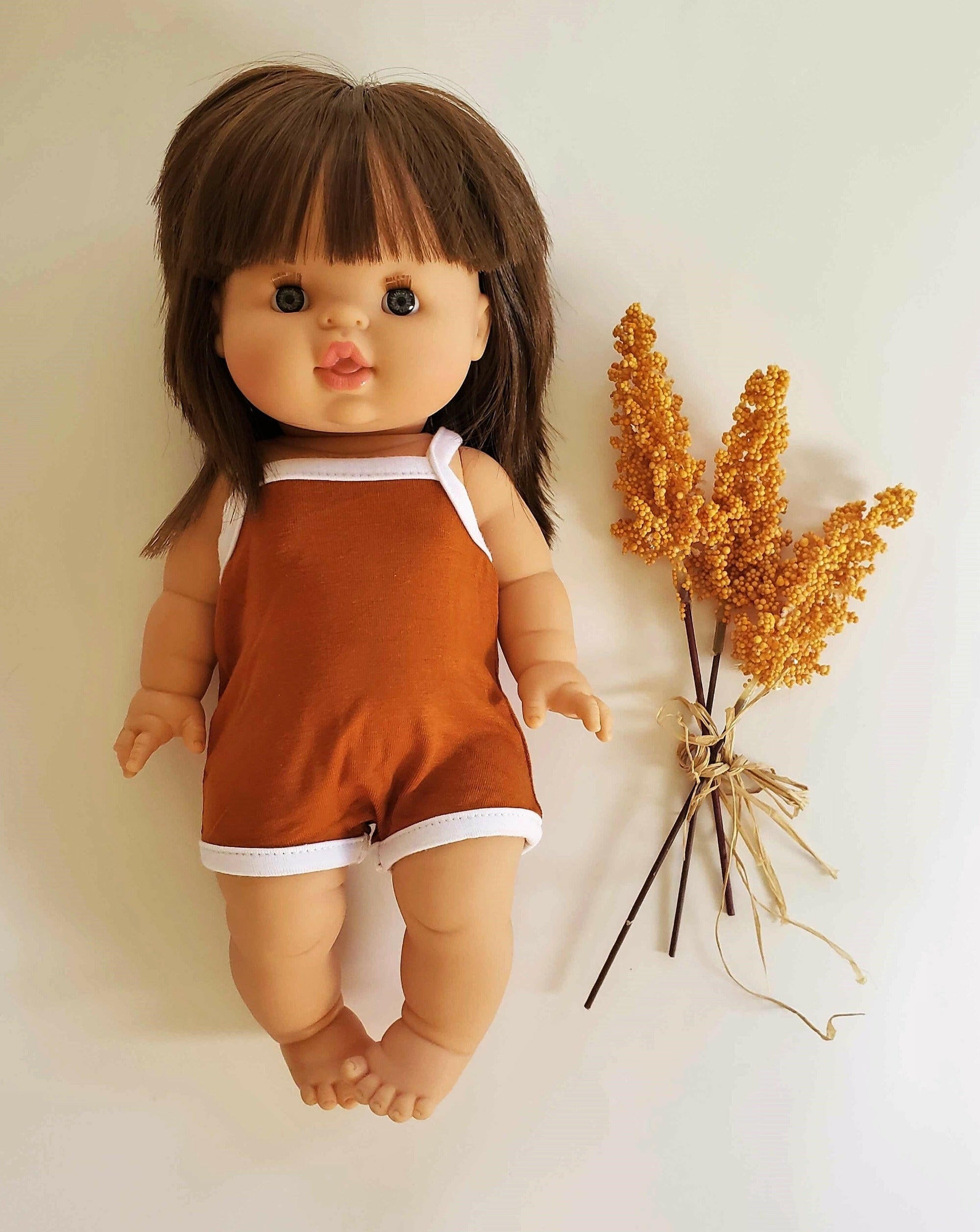Minikane Bodysuit- Terra Cotta Doll Clothing Minikane
