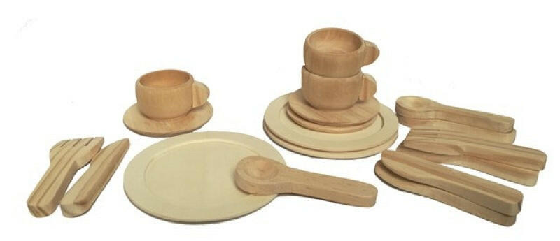 Wooden Doll Tea Party Set Doll Accessories Minikane