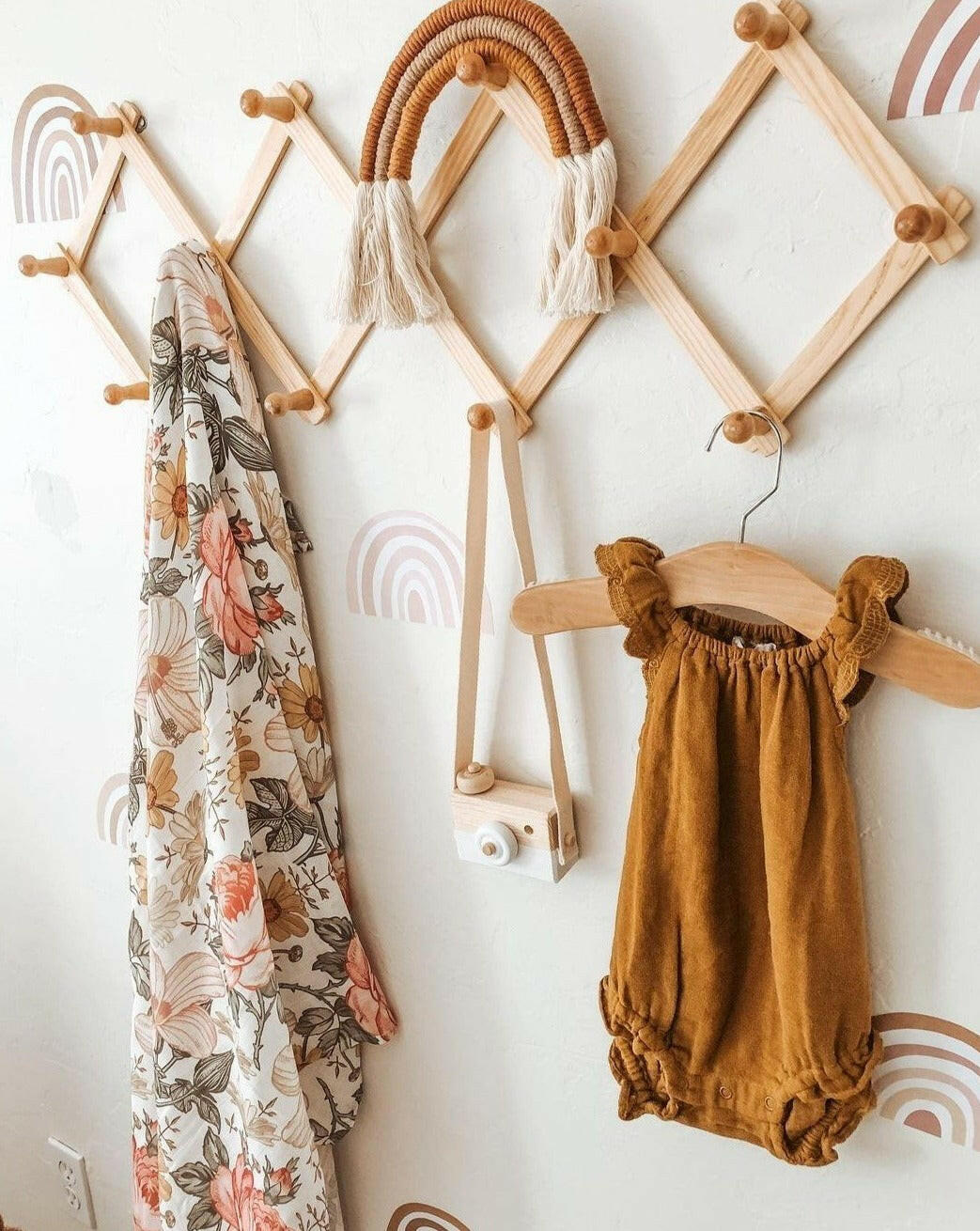 Muslin Swaddle Garden Floral Baby Blanket Swaddle Mini Wander, LLC