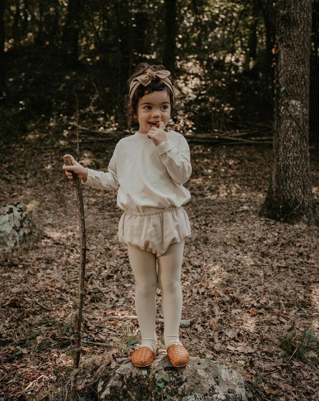 The Ribbed Tight - Oatmeal Tights The Simple Folk