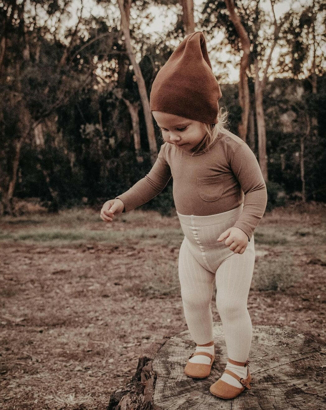 The Ribbed Tight - Oatmeal Tights The Simple Folk