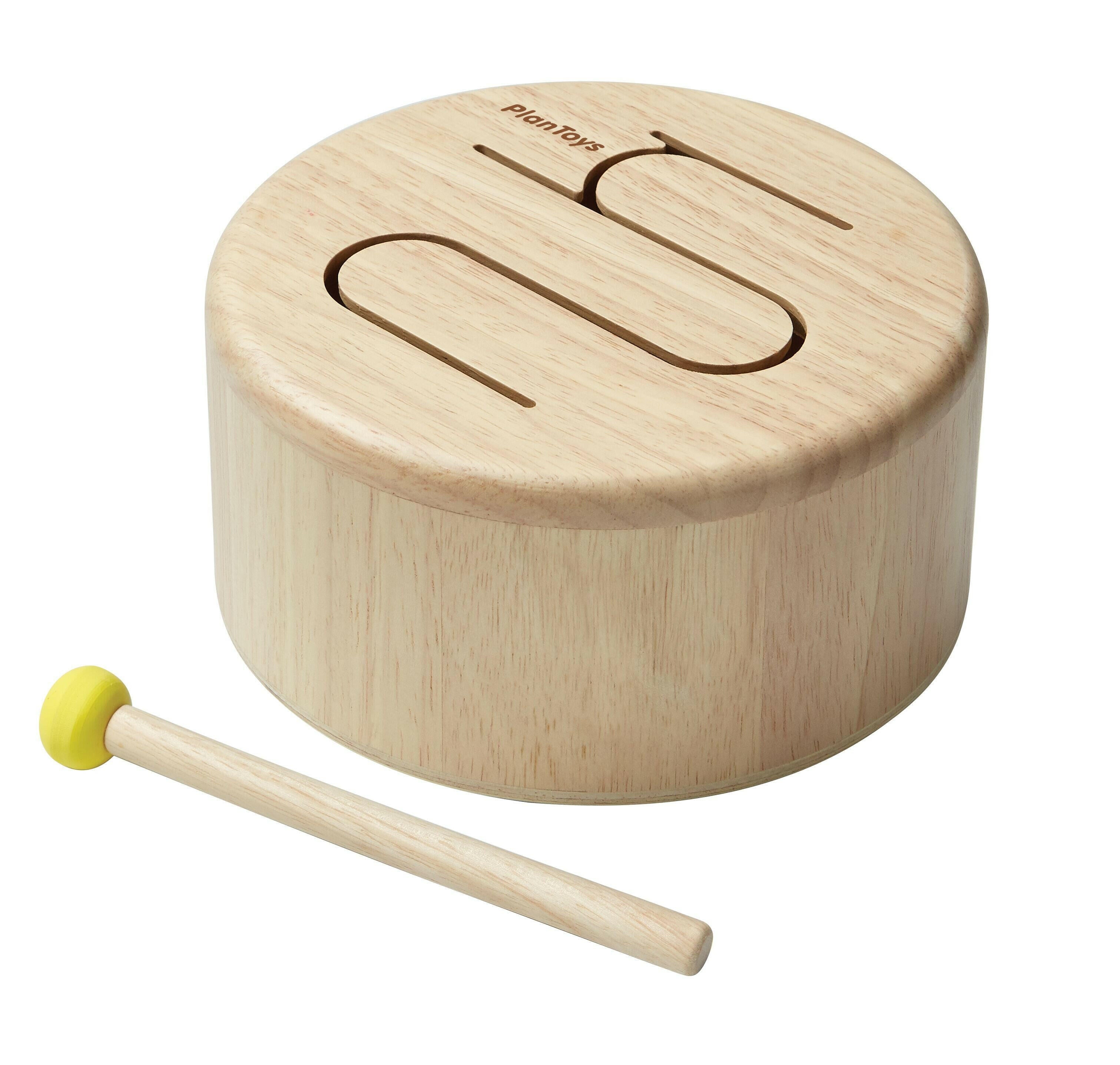 Plan Toys Solid Drum - Natural Kids Toys PlanToys