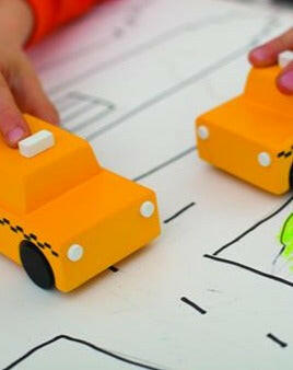 NY Taxi Wind Up Car Kids Toys kiko+ and gg*