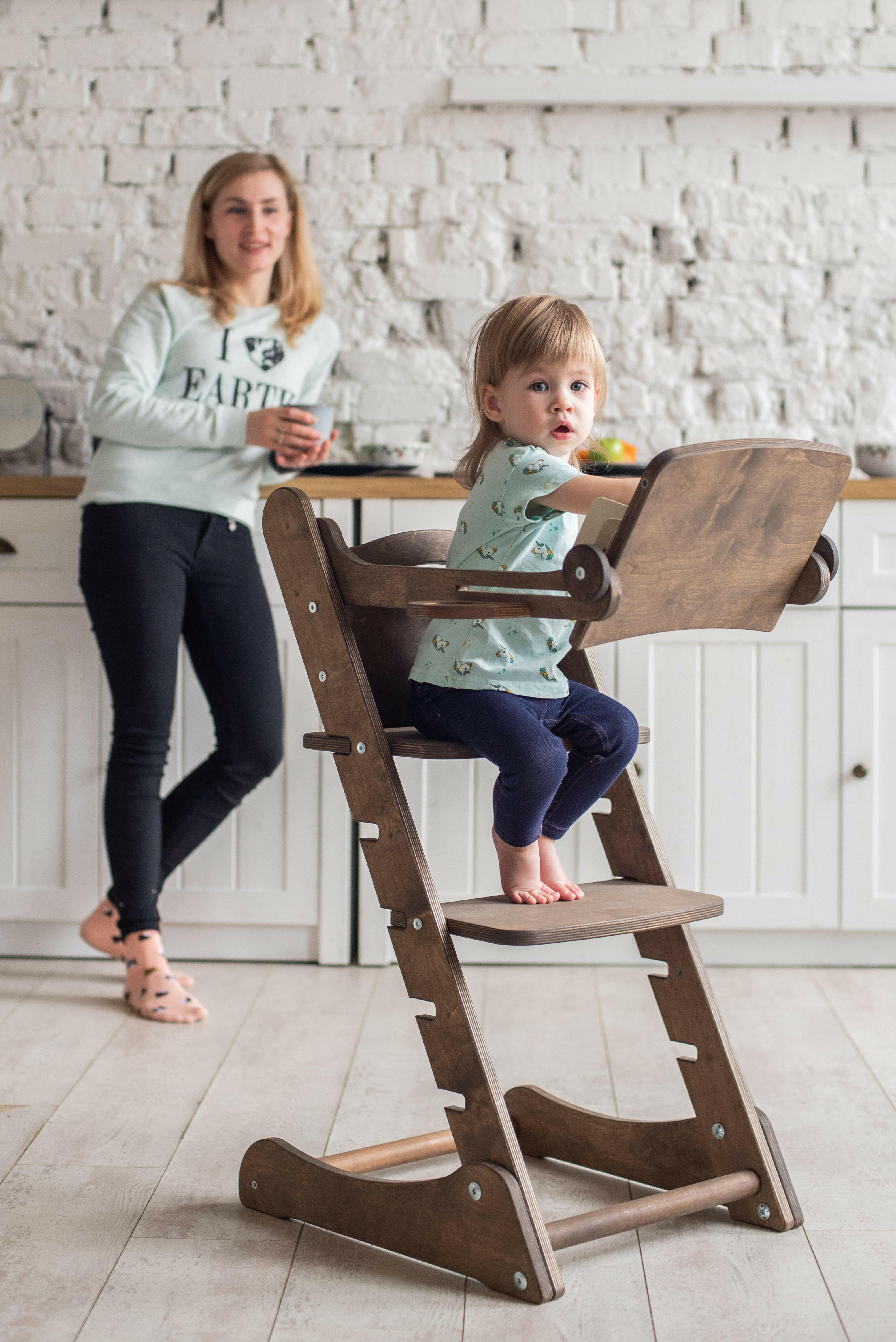 Growing Chair for Babies – Kitchen Helper Tower - Chocolate Growing chairs Goodevas
