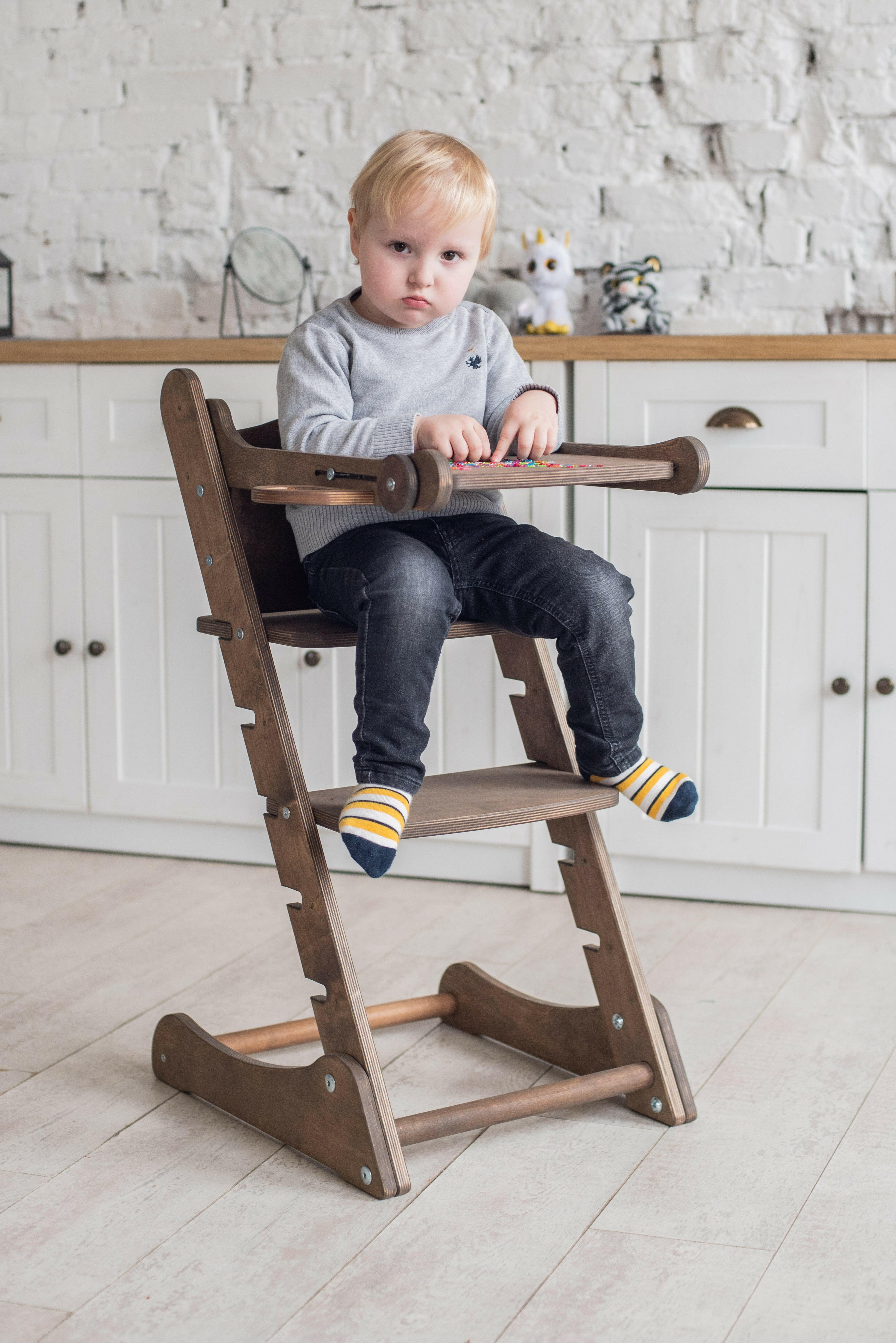 Growing Chair for Babies – Kitchen Helper Tower - Chocolate Growing chairs Goodevas