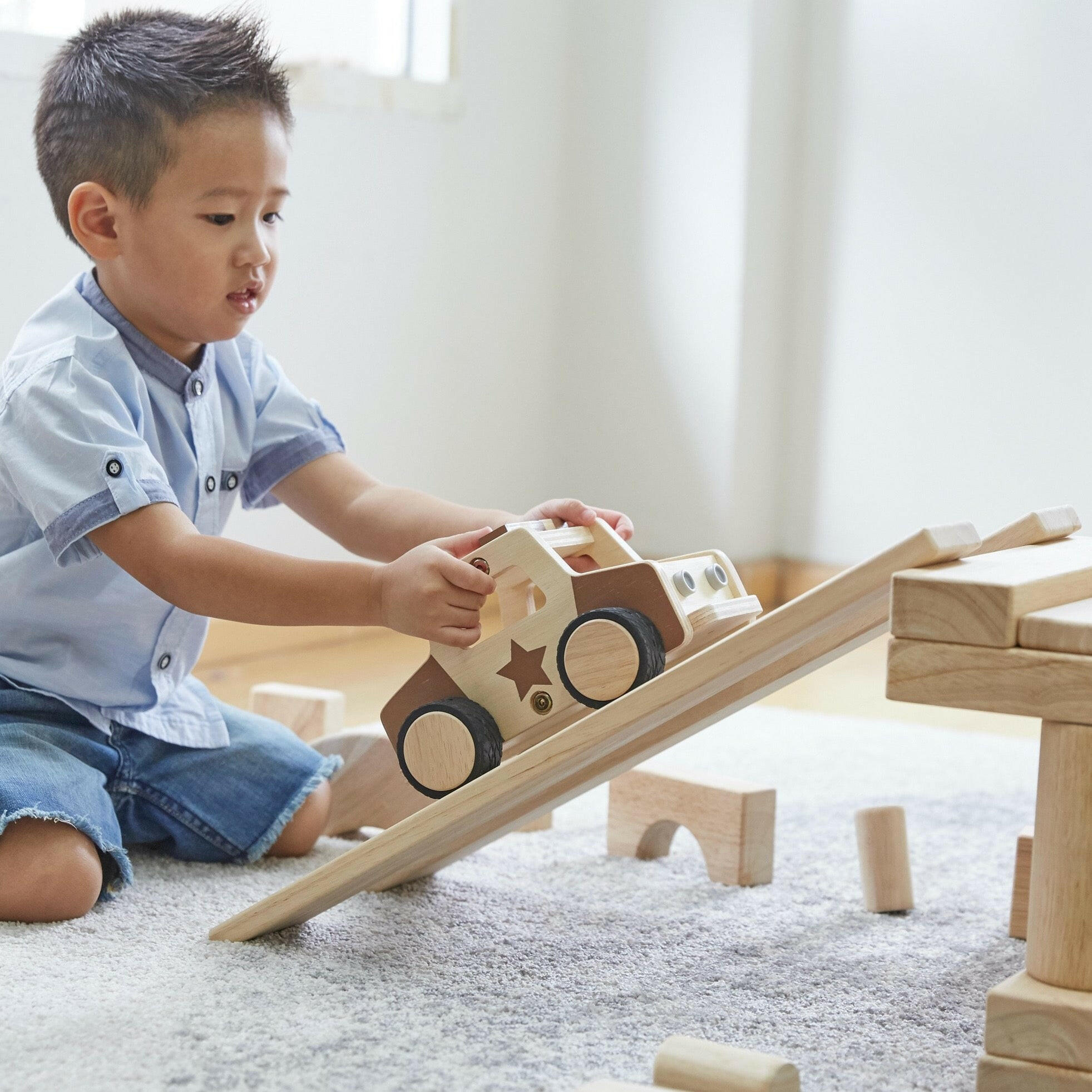 Wooden Police Car Wooden Toys Guidecraft