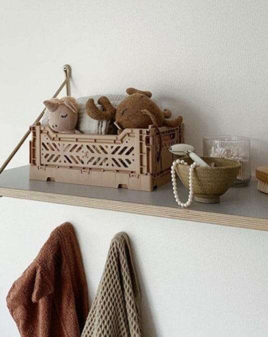 Folding Crate - Warm Taupe Toy Storage Aykasa