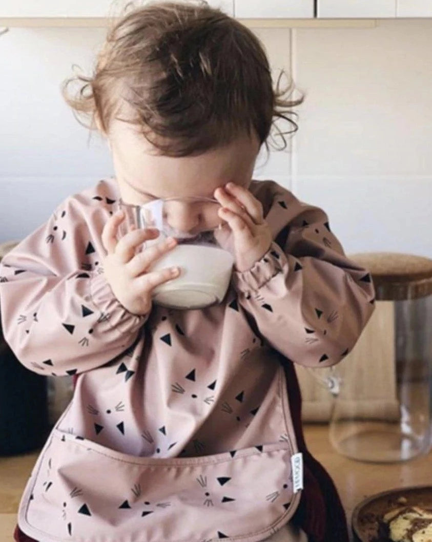 Waterproof Baby & Toddler Bib - Cat Rose Bibs Little Wonder & Co.