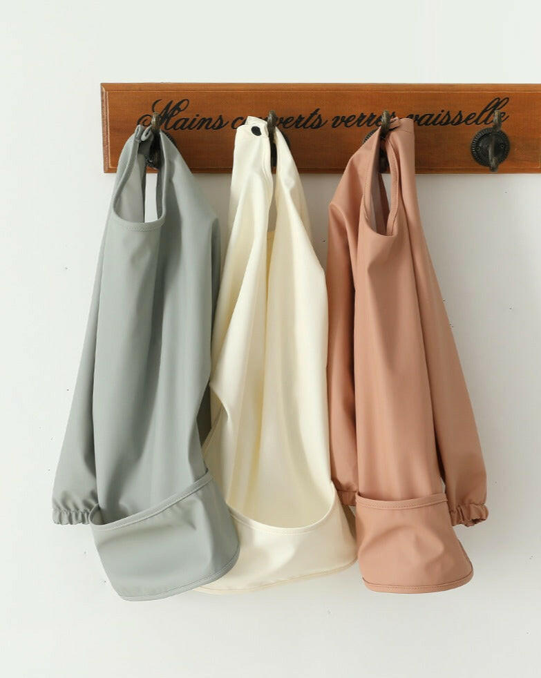 Waterproof Baby & Toddler Bib - Sage Green Bibs Little Wonder & Co.