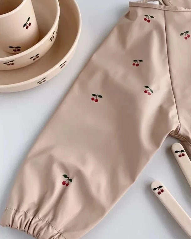 Waterproof Baby & Toddler Bib - Juicy Cherry Bibs Little Wonder & Co.