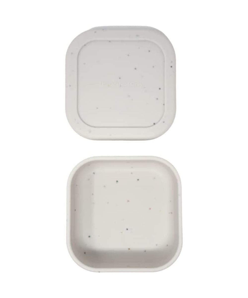 Silicone Mini Bento Box Feeding The Dearest Grey Sprinkles