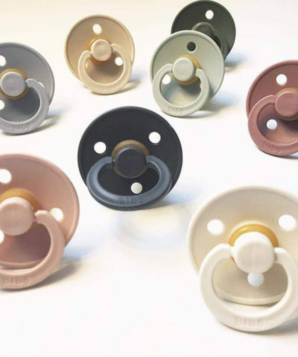 Bibs Pacifier 2 Pk - Ivory/Petrol Pacifiers BIBS