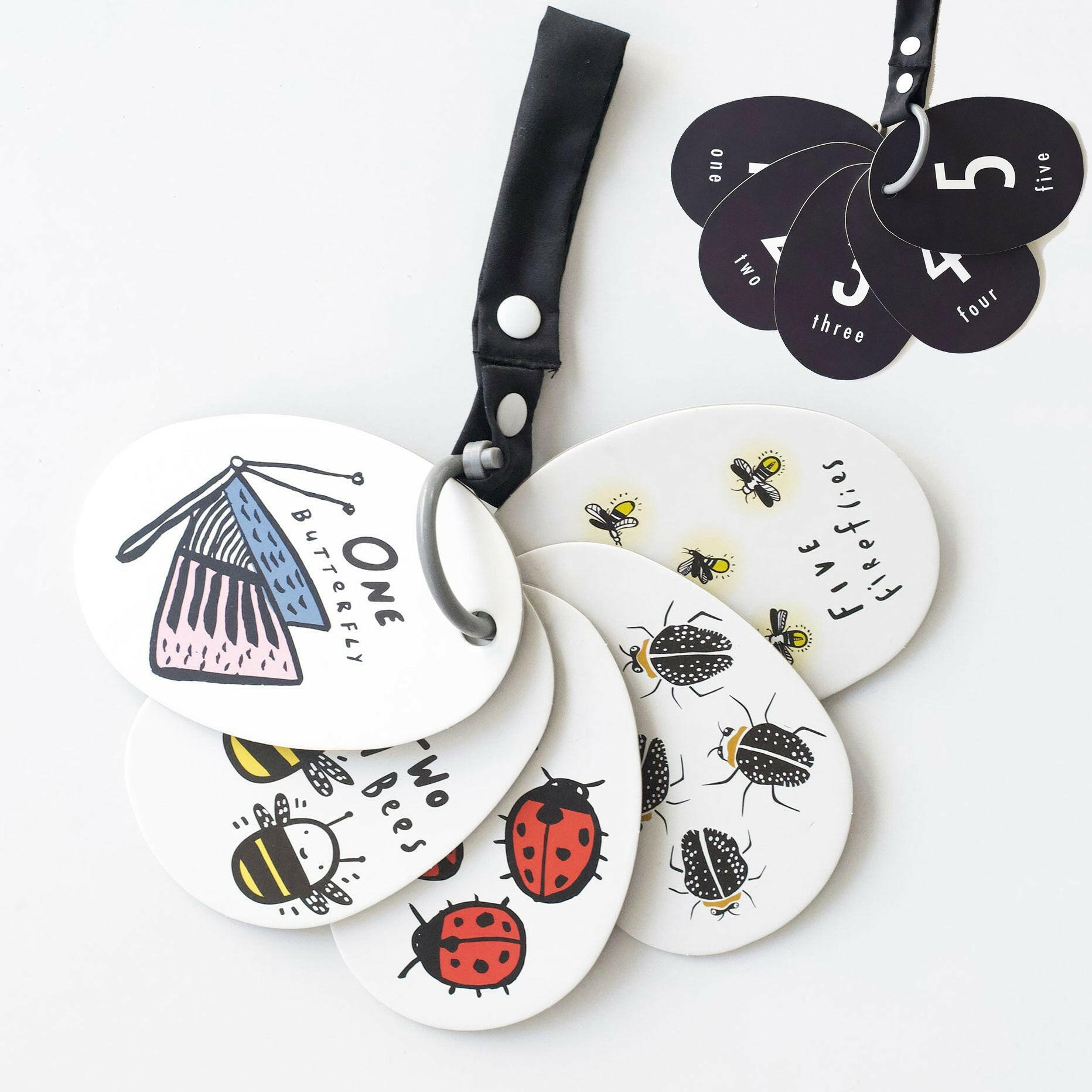 Stroller Cards - I See Bugs to Count Stroller Toys Wee Gallery