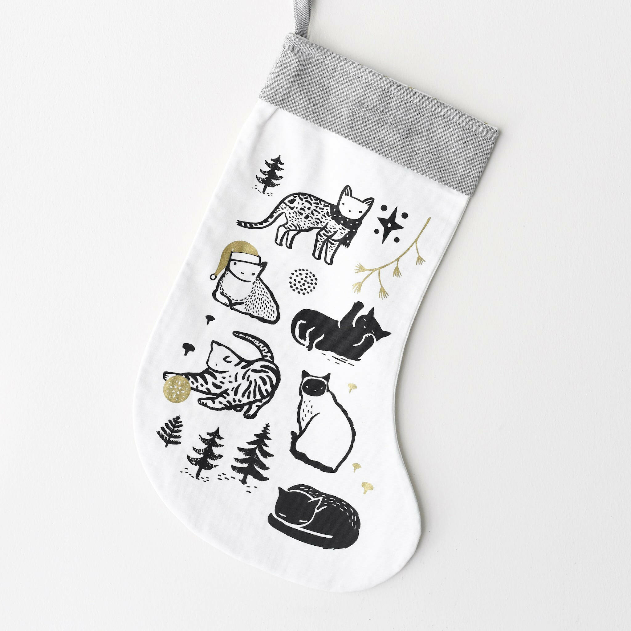 Festive Cats Stocking Christmas Wee Gallery