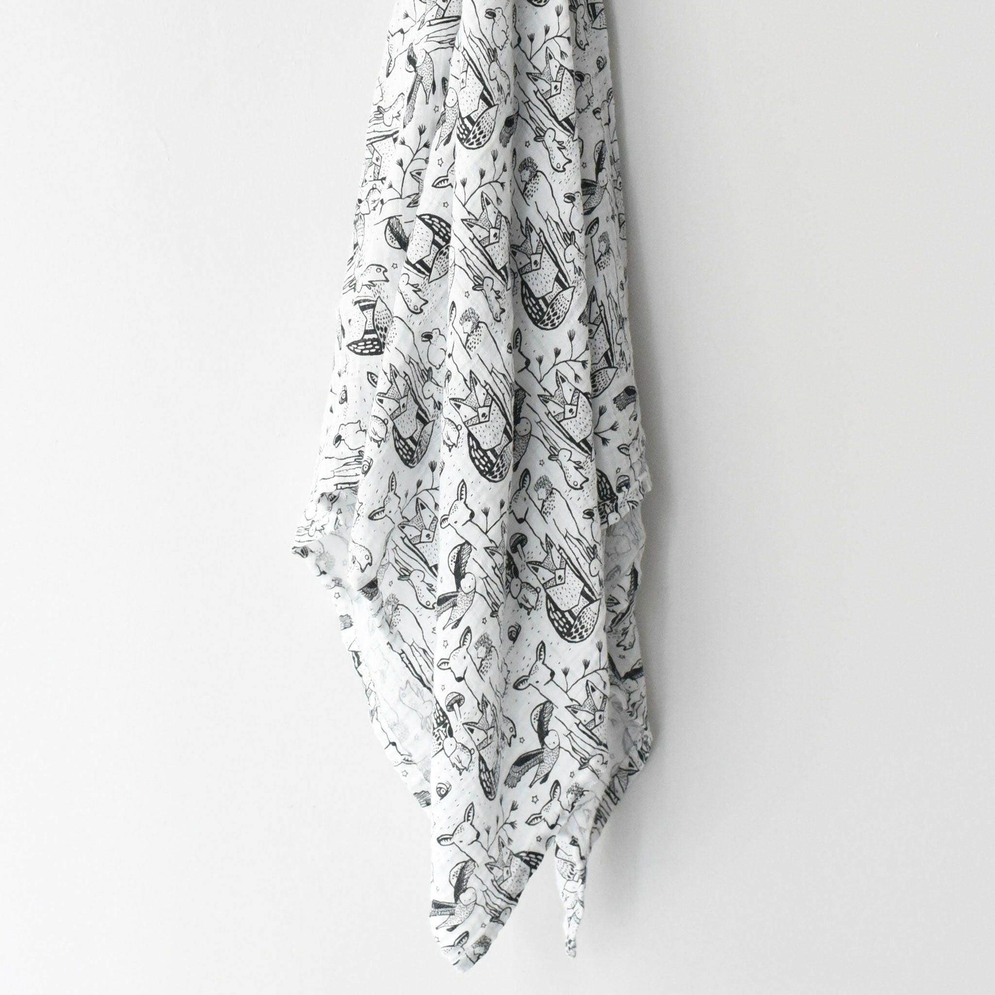 Organic Muslin Swaddle - Forest Swaddles Wee Gallery