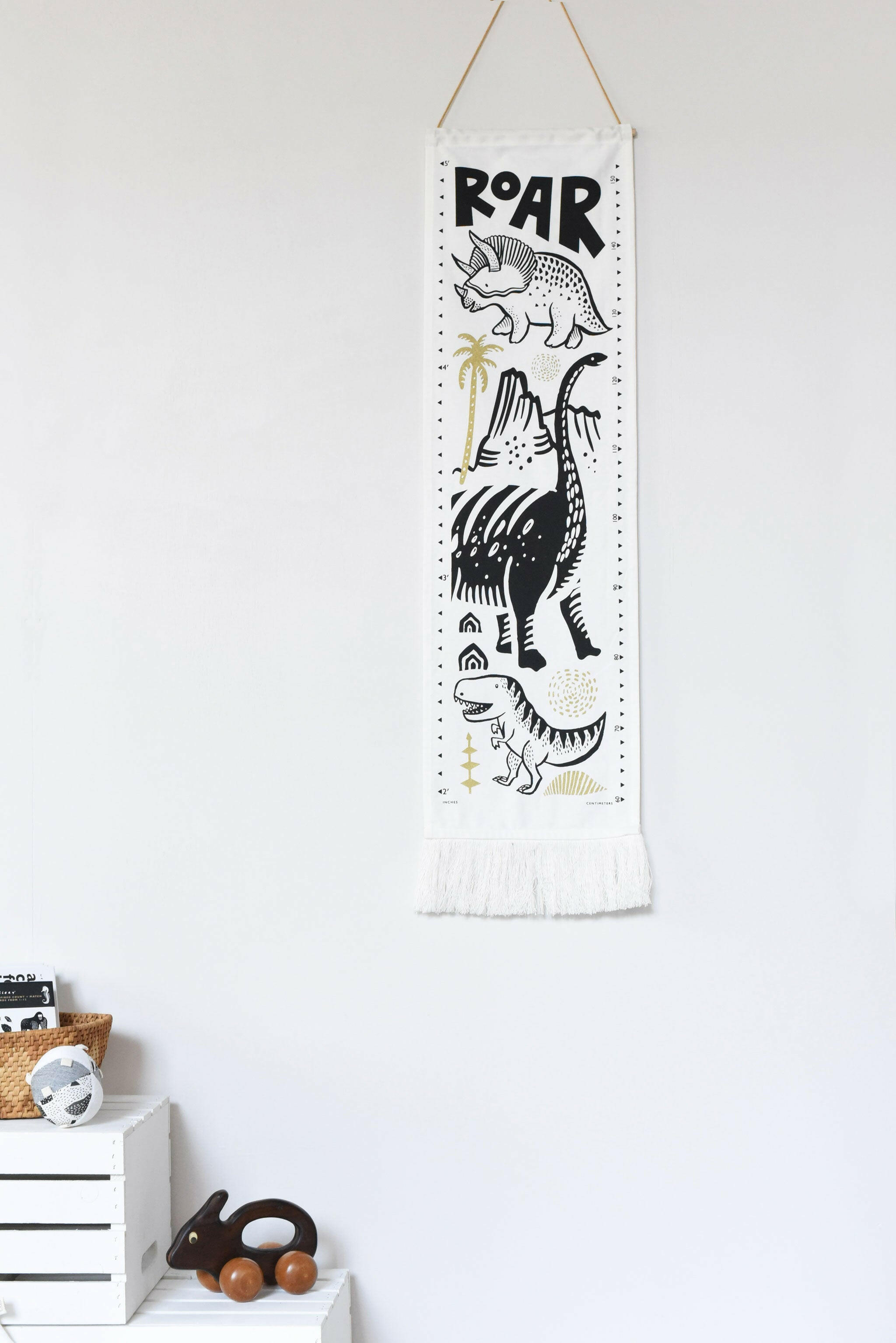 Canvas Growth Chart - Dinos Decor Wee Gallery