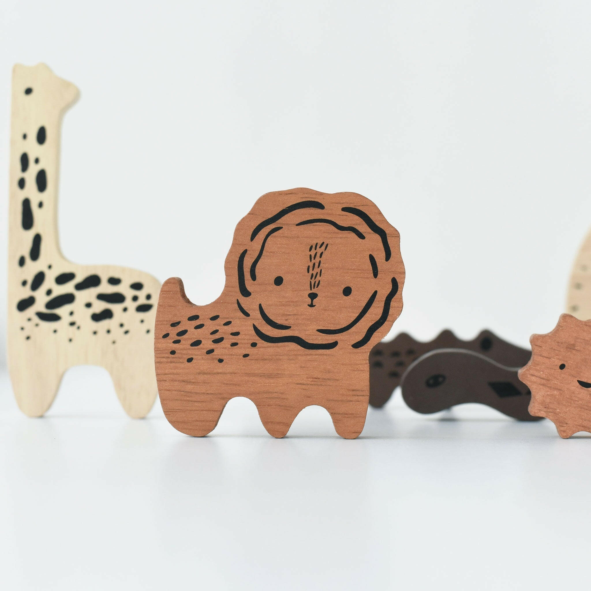 Wooden Tray Puzzle - Safari Animals - 2nd Edition Wooden Toys Wee Gallery