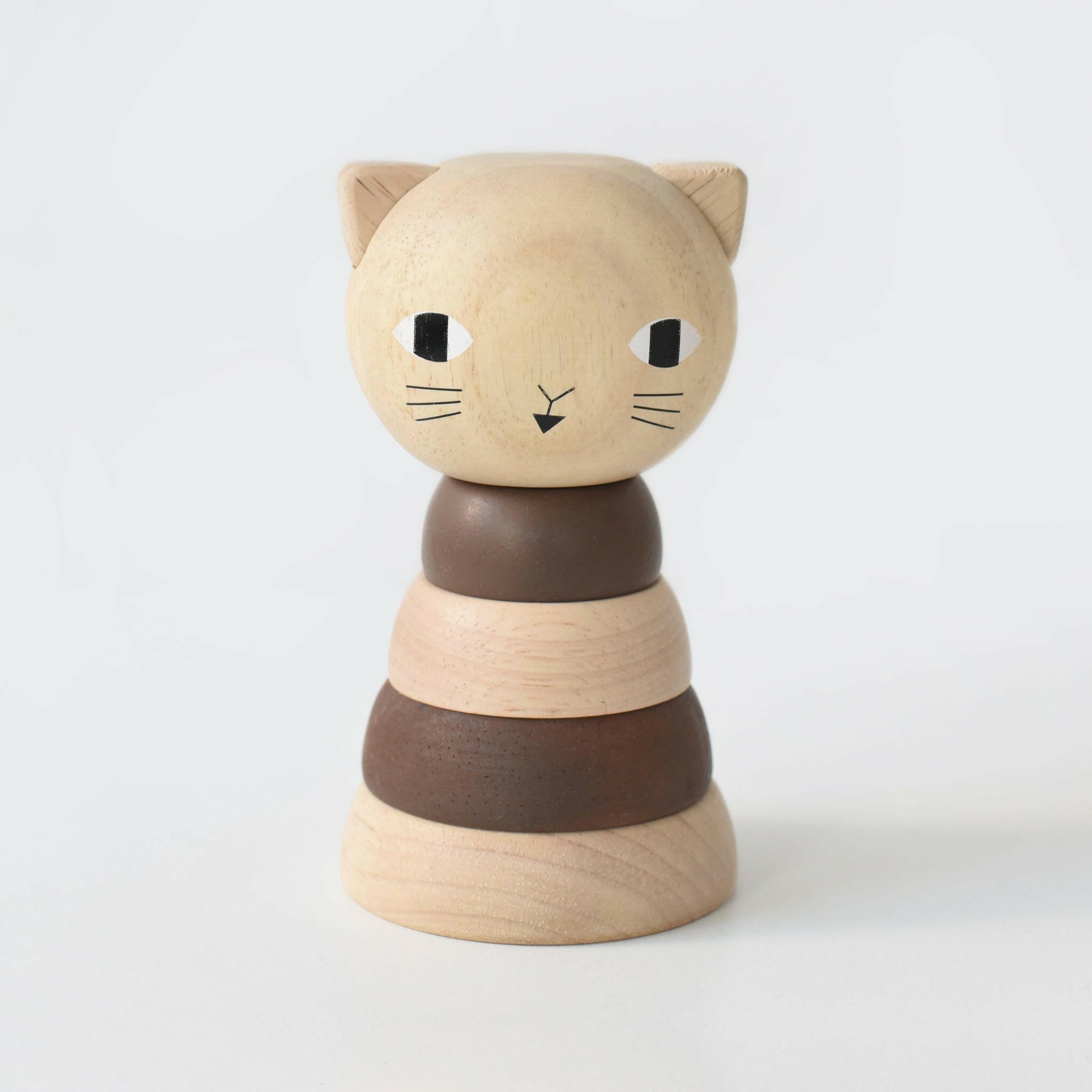 Wood Stacker - Cat Wooden Toys Wee Gallery