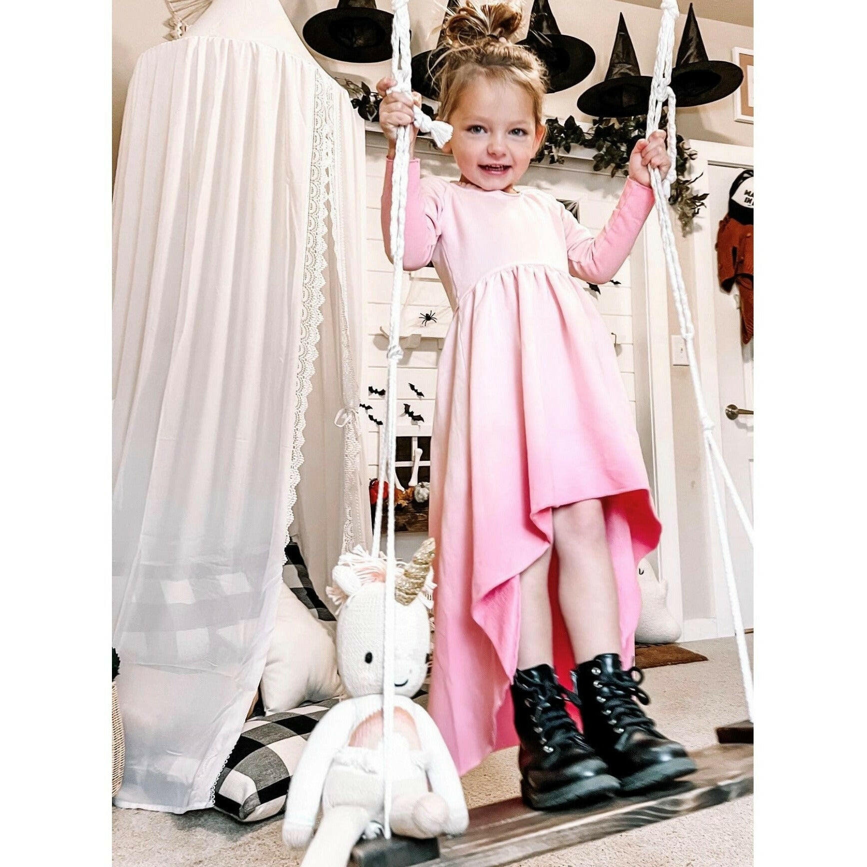 Organic Giselle Dress Long Sleeve Ombre Dresses Be Mi Los Angeles