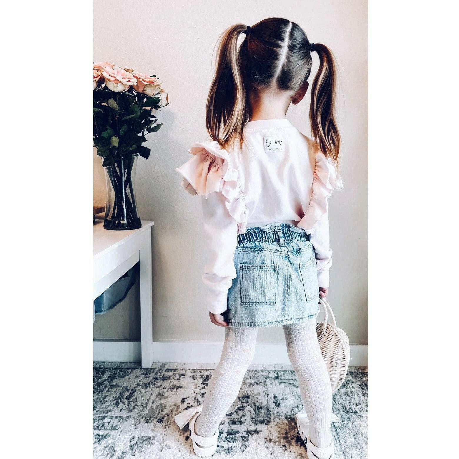 Organic Victoria Ruffle Sleeve Top Top Be Mi Los Angeles
