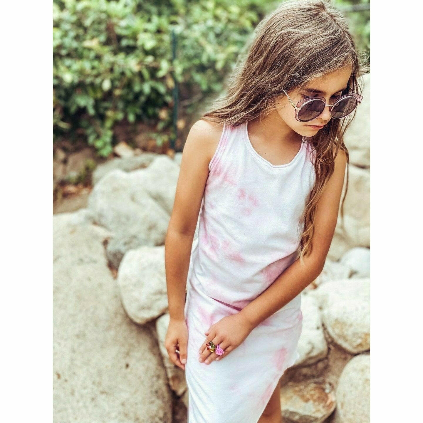 Lexi Tank Dress Marble Tie Dye Dresses Be Mi Los Angeles