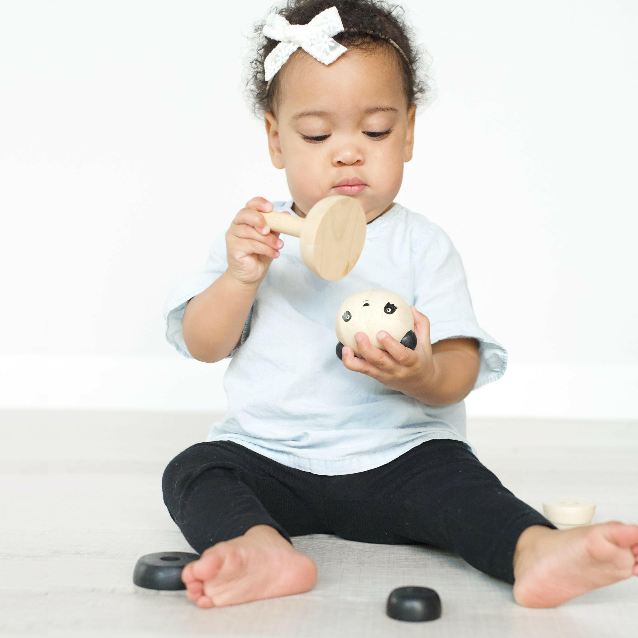 Wood Stacker - Panda Wooden Toys Wee Gallery