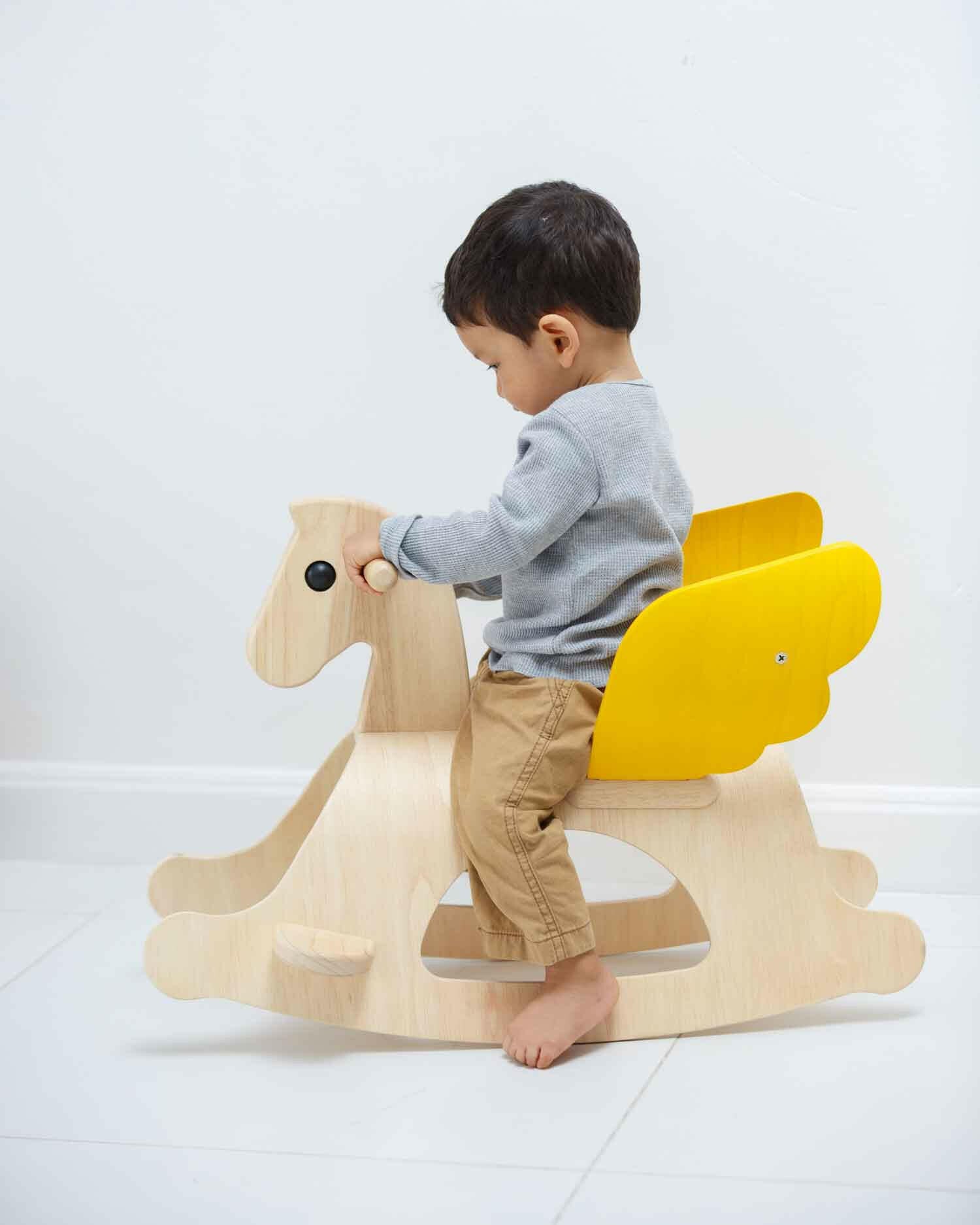 Wooden Rocking Pegasus Rockers PlanToys