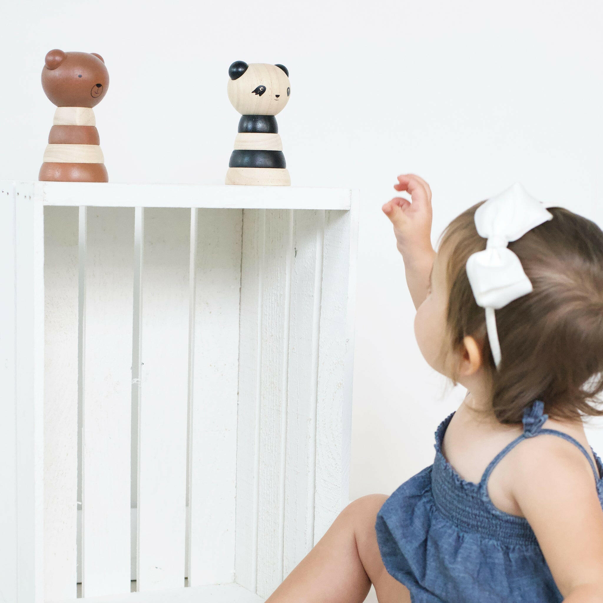 Wood Stacker - Panda Wooden Toys Wee Gallery