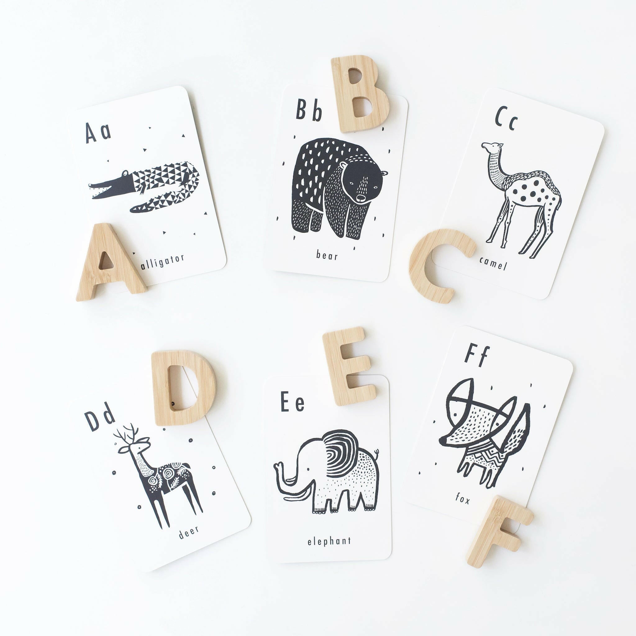 Bamboo Alphabet Wood + Bamboo Toys Wee Gallery